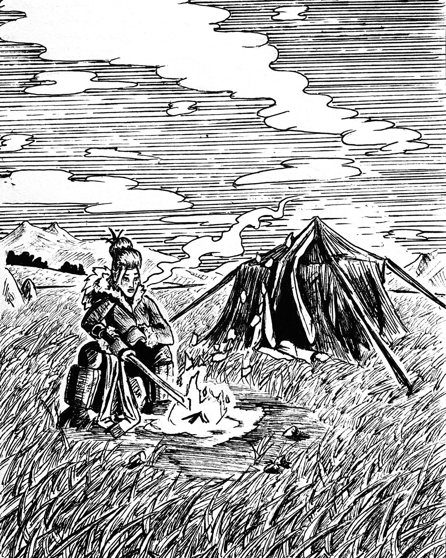Day 10: Nomadic
I got to try a lot of cool stuff with this drawing, hope you like it!
#art #artist #drawing #inktober #inktober2024