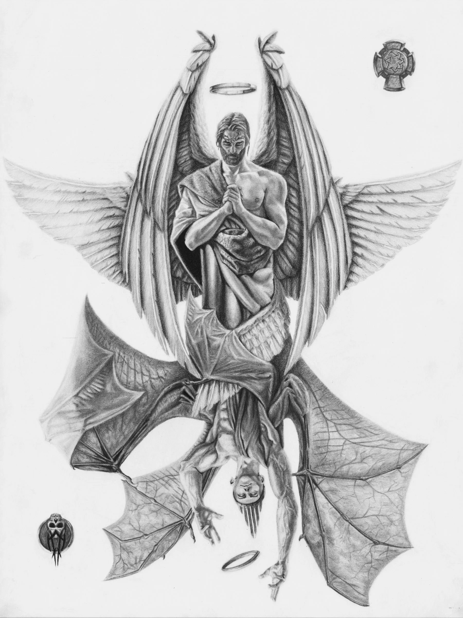 Drawing "Pride vs. Humility" | 18x24in | 2025