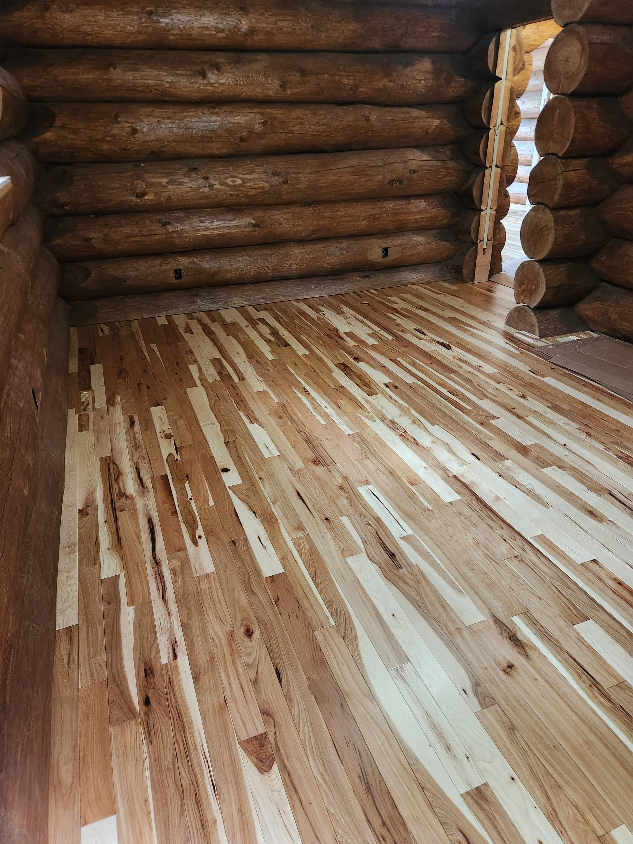 Character grade Hickory prefinished install