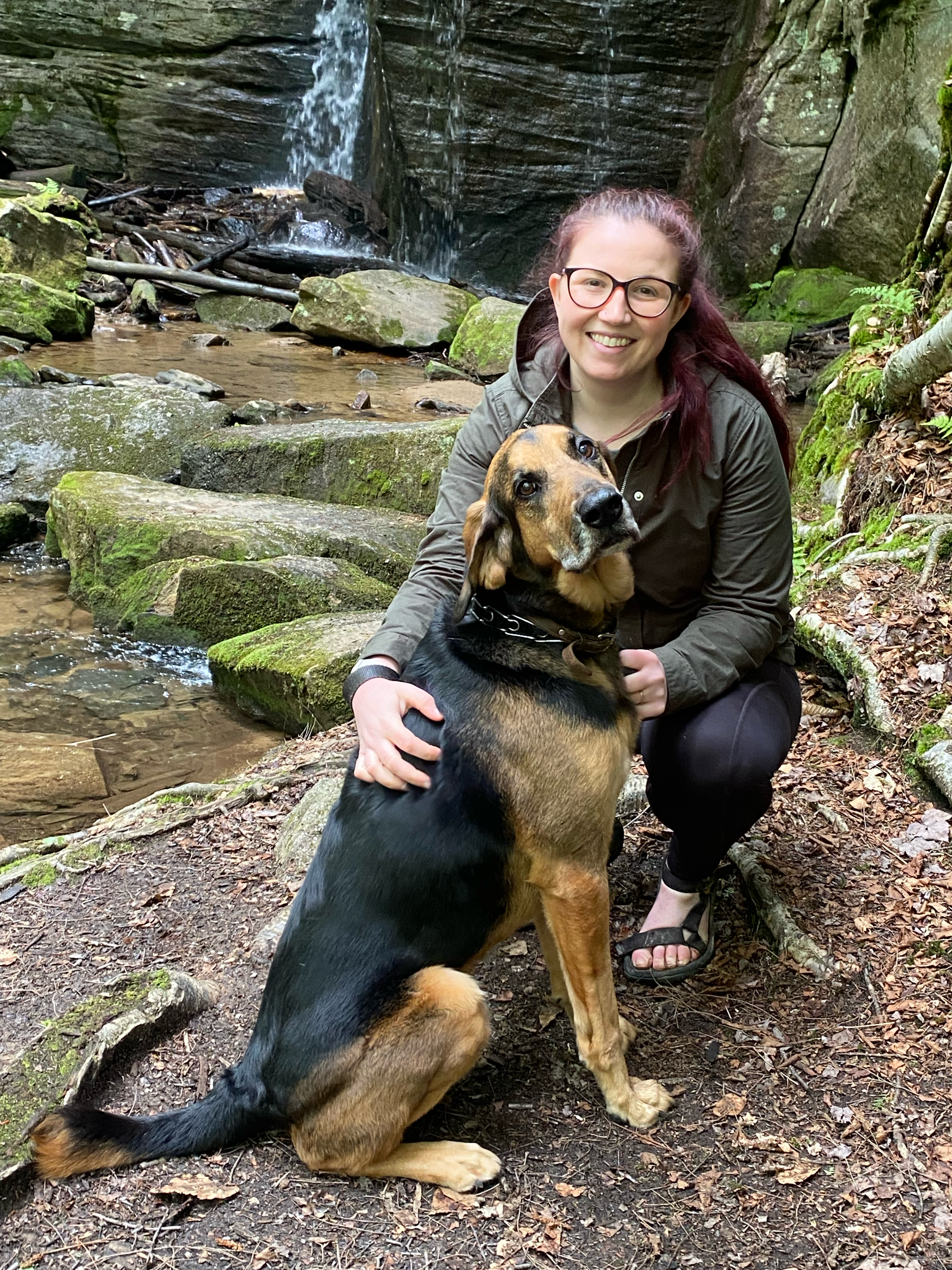 couples therapist Meghan Onderdonk with dog