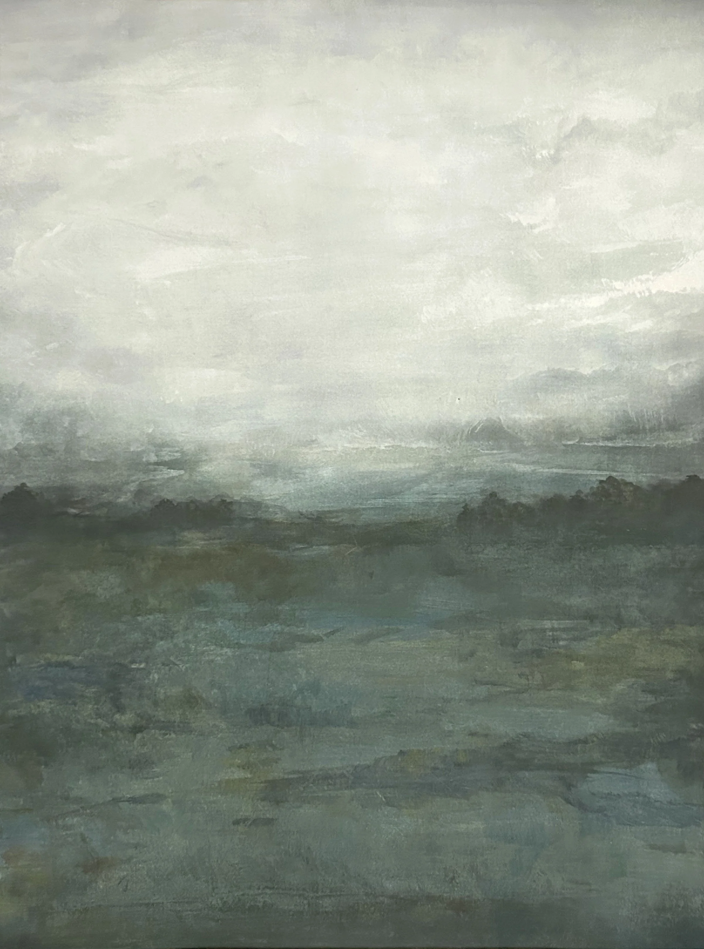 Green World. 2024. Acrylics on Canvas - 40 x 60"