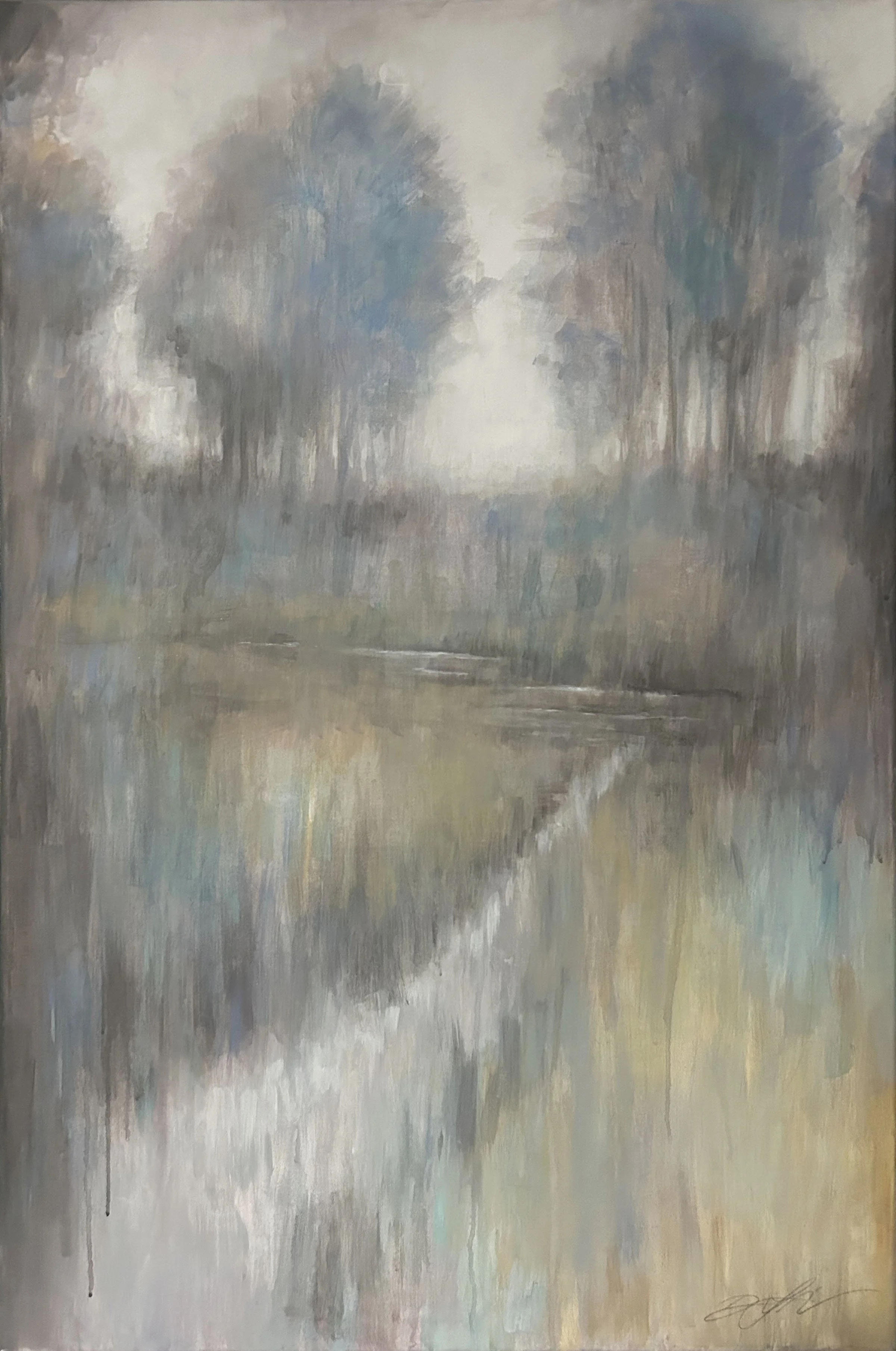 Brilliant Light. 2024. Acrylics On Canvas - 40 x 60"