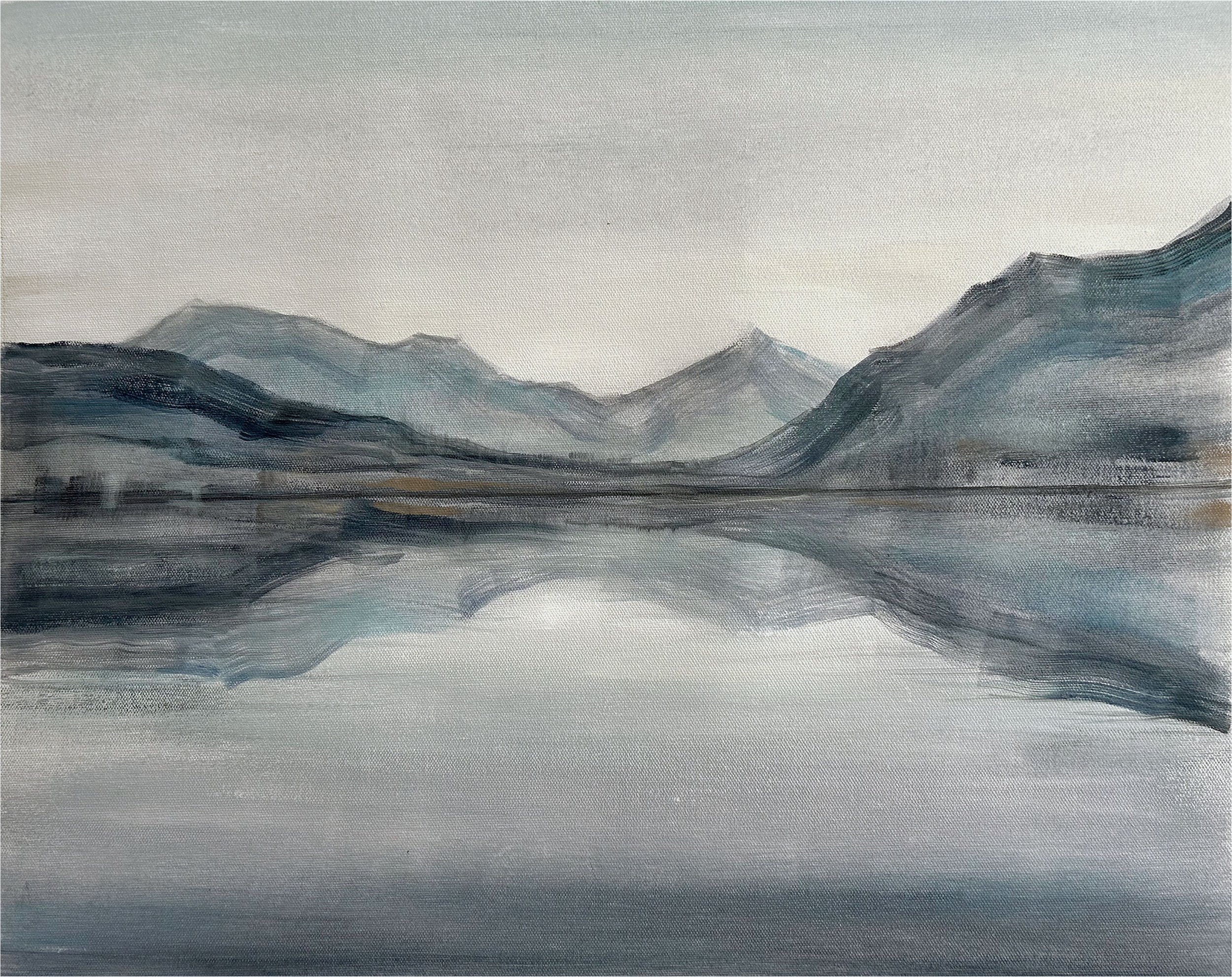 There Is A Light I. 2024. Acrylics on Canvas - 20 x 16"