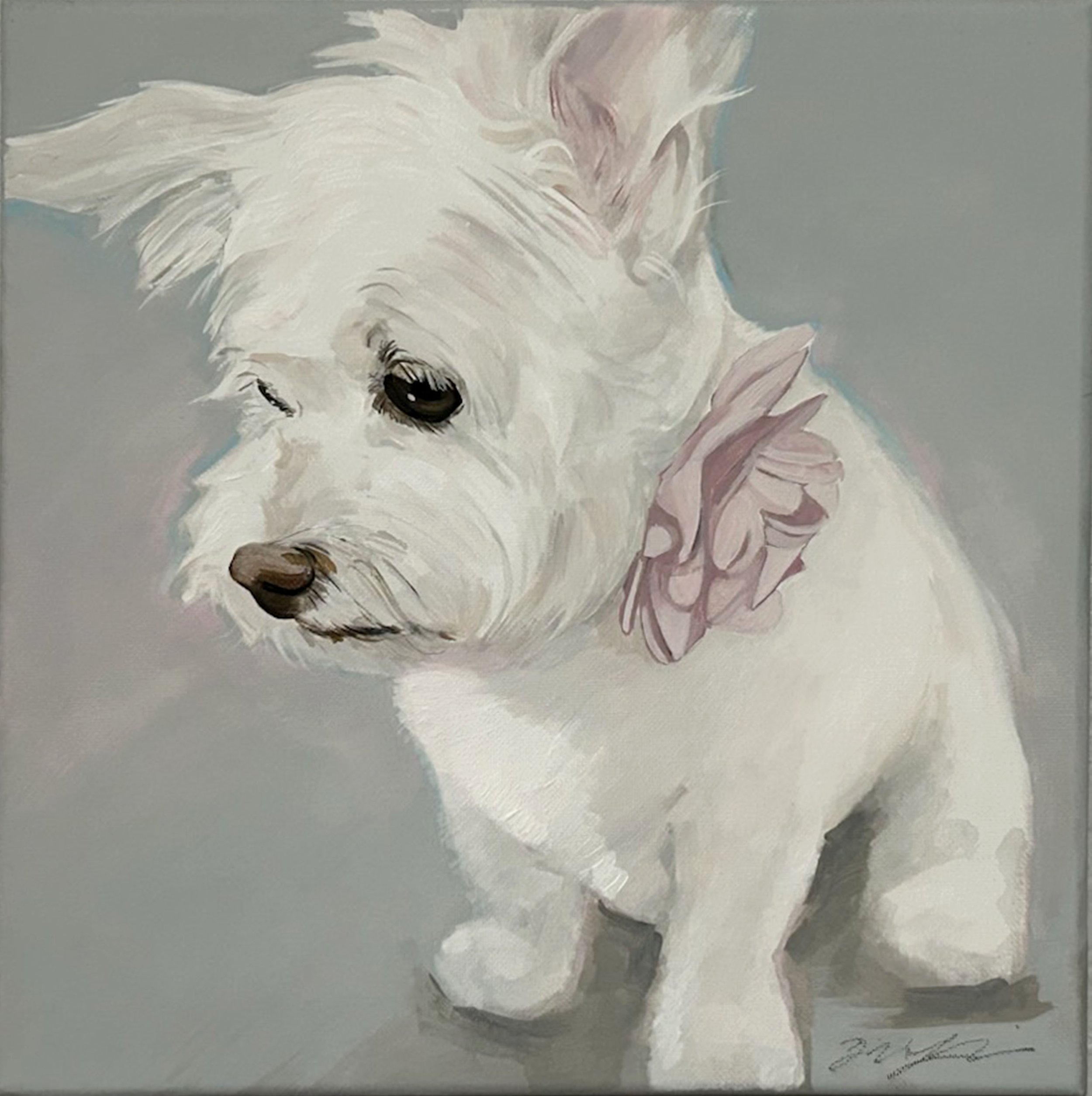 Zoey. 2024. Acrylics on Canvas - 24 x 24"