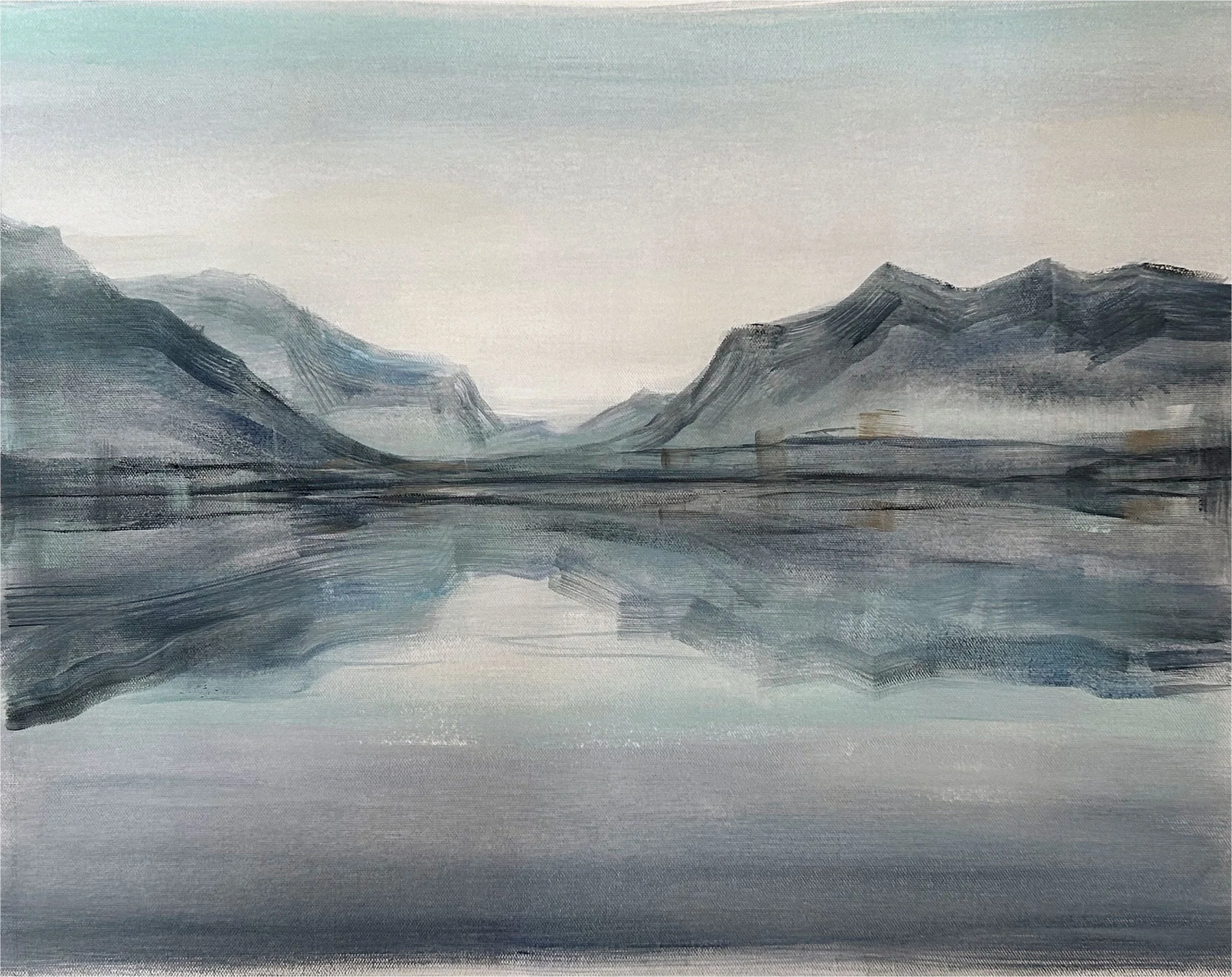 There Is A Light II. 2024. Acrylics on Canvas - 20 x 16"