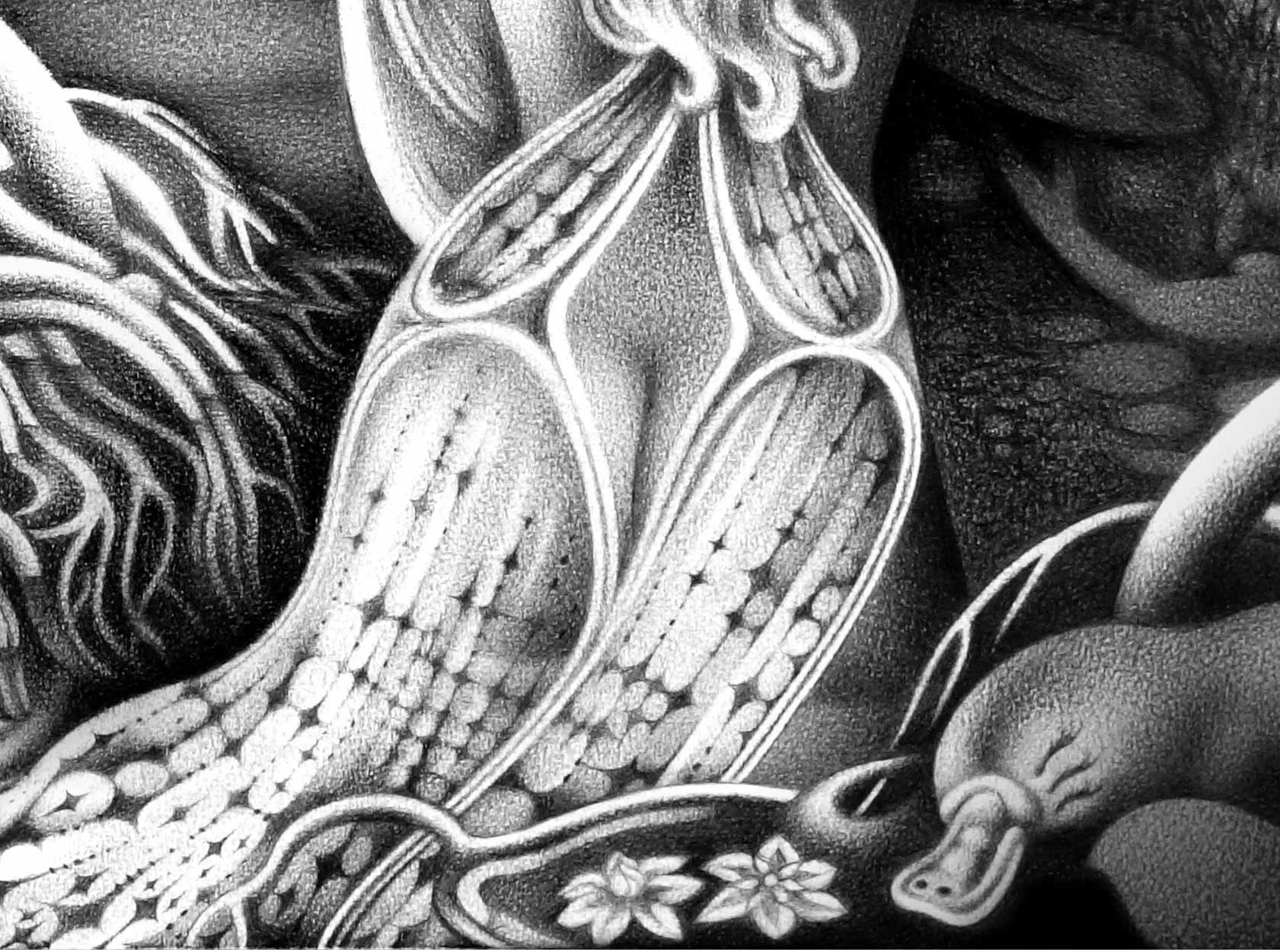 Encounter, Detail - Pencil on paper -  2020