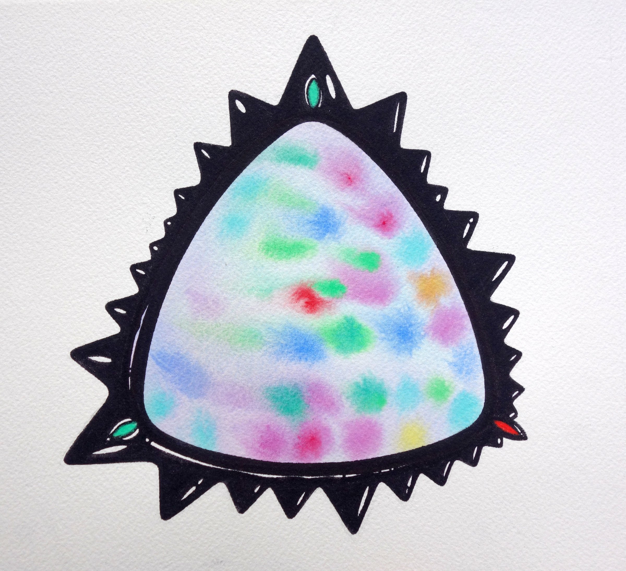 Cellphone - Watercolor and ink on paper - 2025