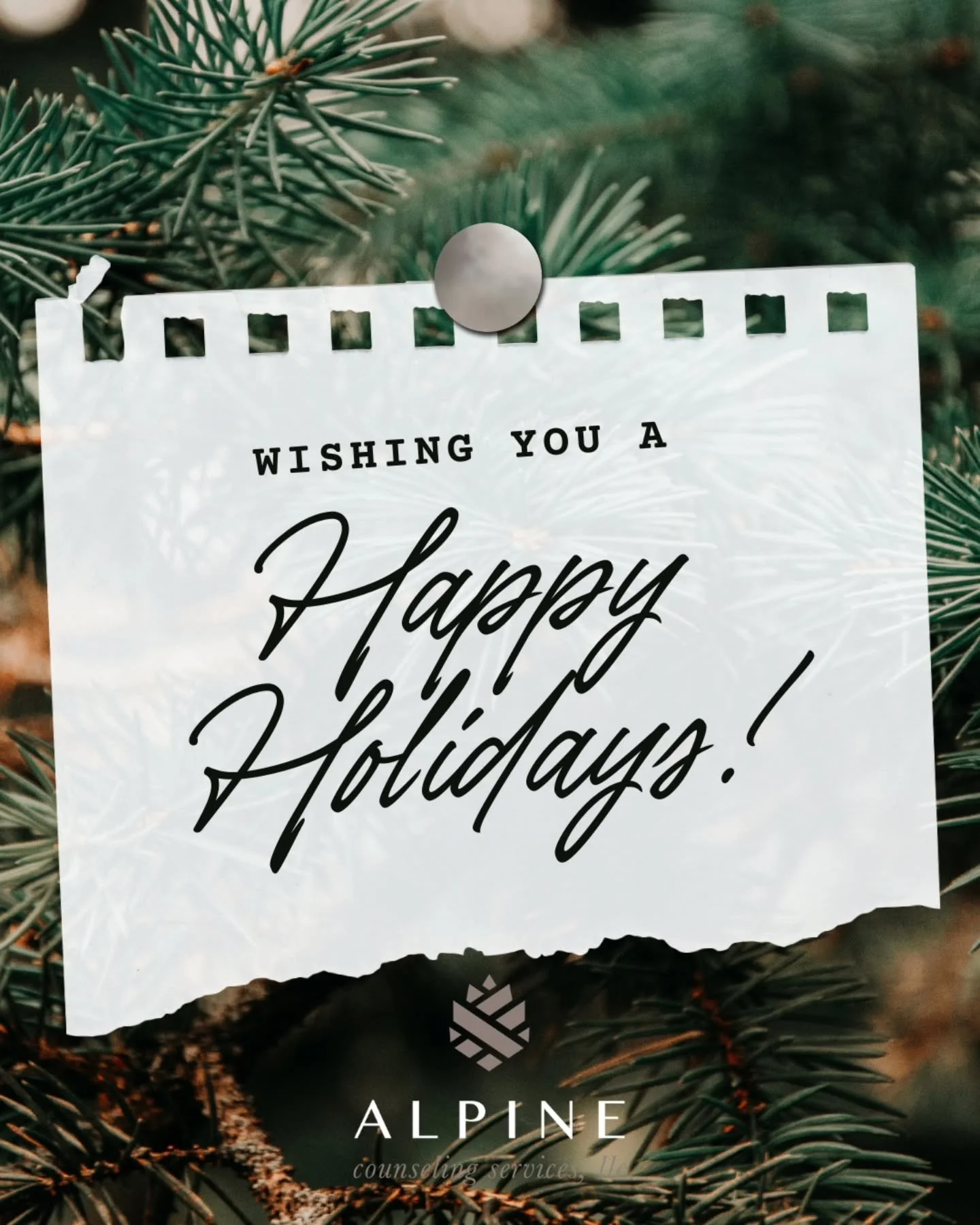 Wishing you a Happy Holiday season!