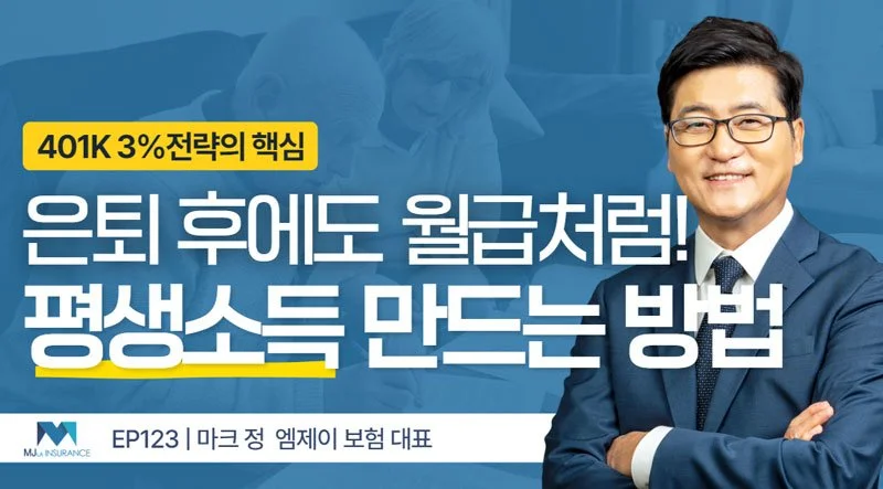 '401K 3%전략의 핵심', 은퇴 자산을 평생 소득으로 만드는 방법