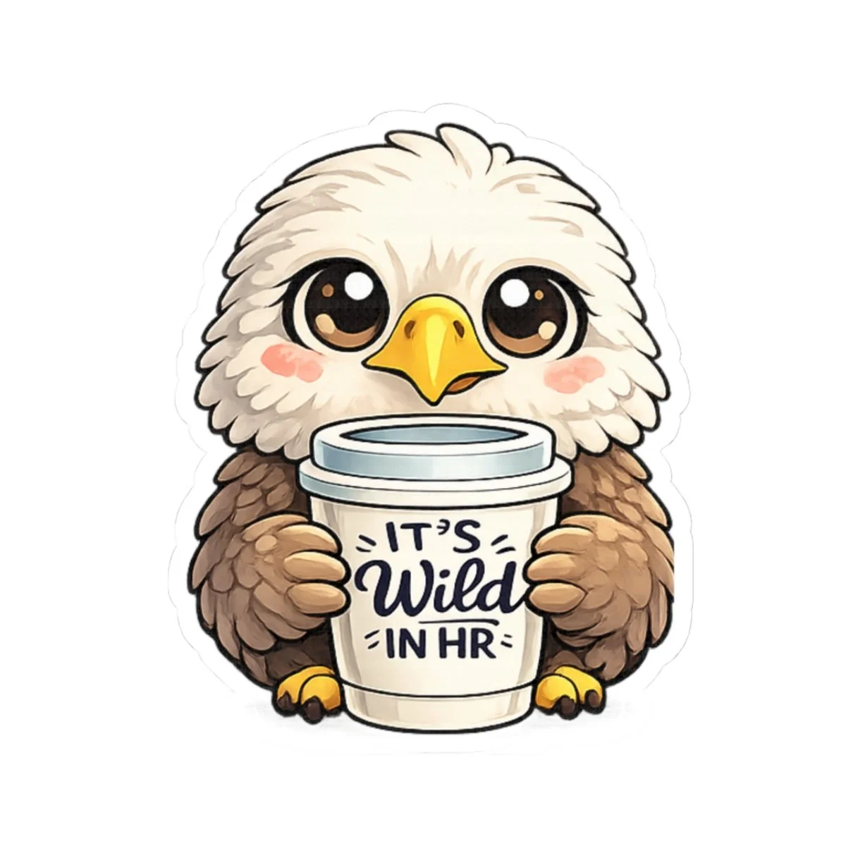 It’s Wild in HR Kawaii Eagle | HR Sticker