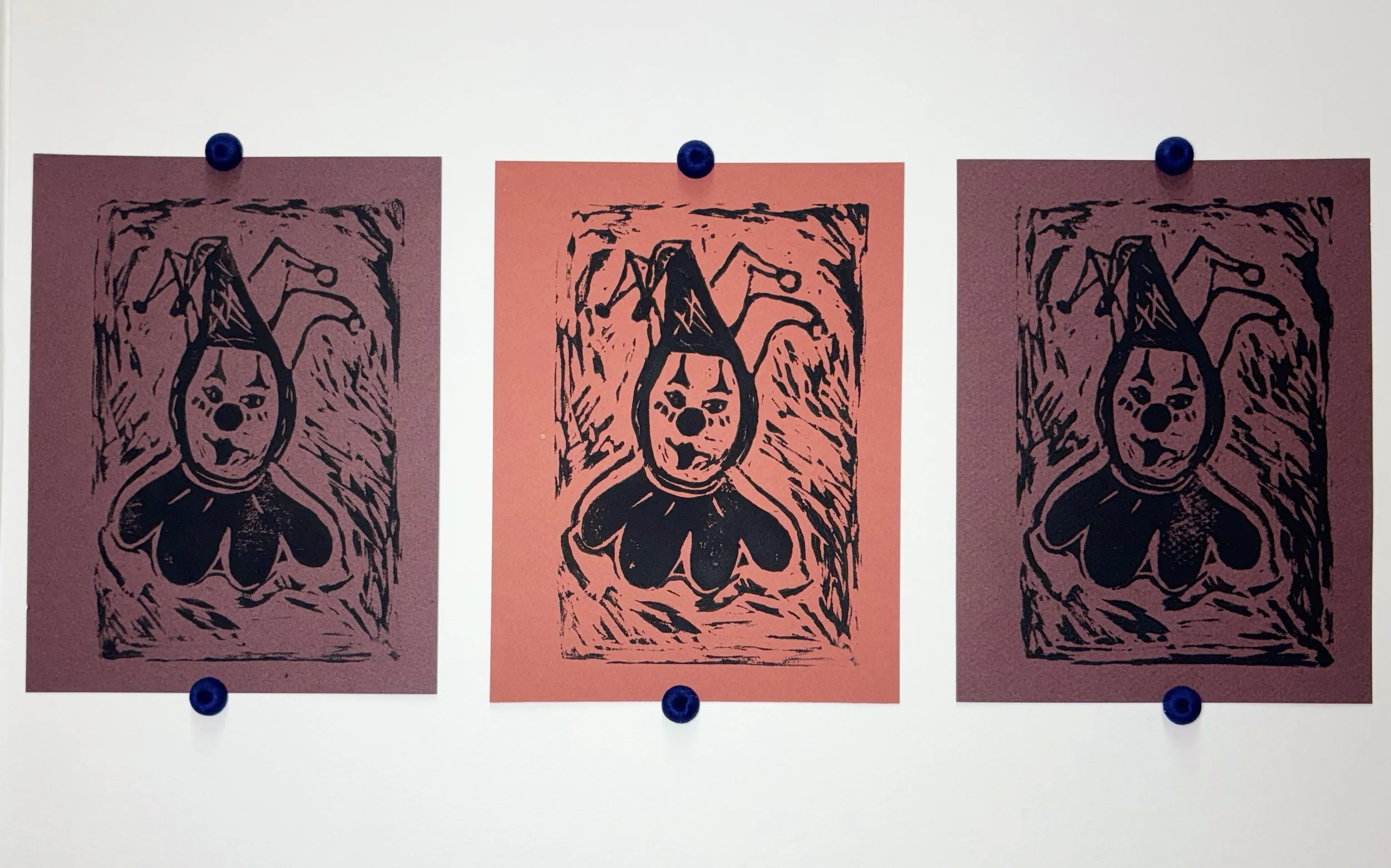 Me Myself & I, 2025, Wood block on paper
4 x 7 inches