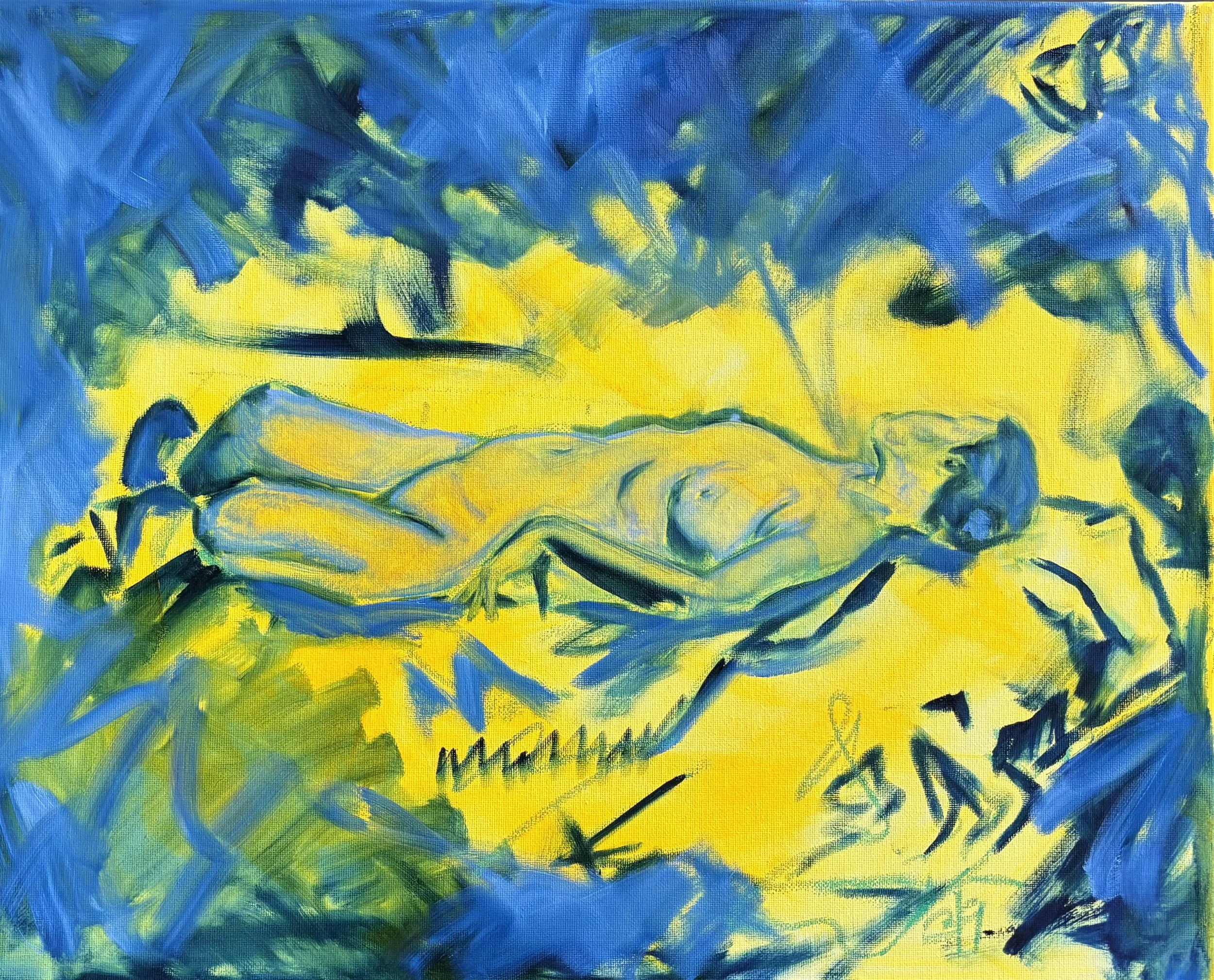 Untitled, 2026, Oil Pastel, Acrylic & Oil paint on canvas 16 x 20 inches