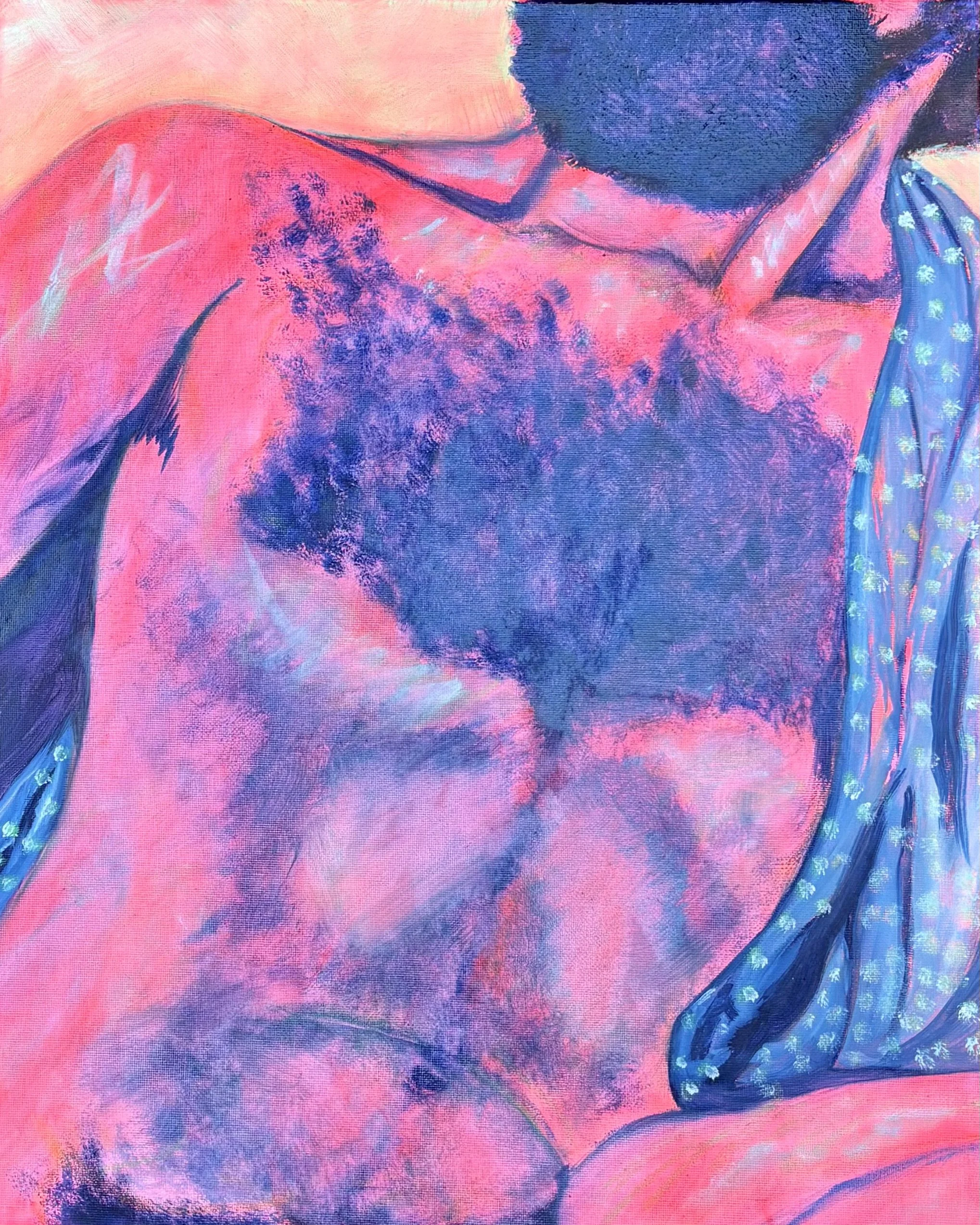 Jaron II, 2026, Oil Pastel, Acrylic & Oil paint on canvas 16 x 20 inches