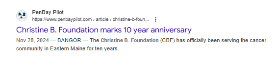 Google result for CBF