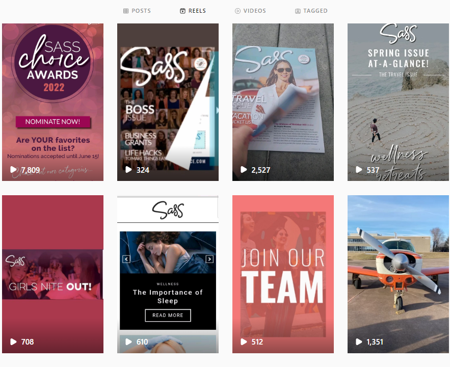 Sass Magazine Instagram grid