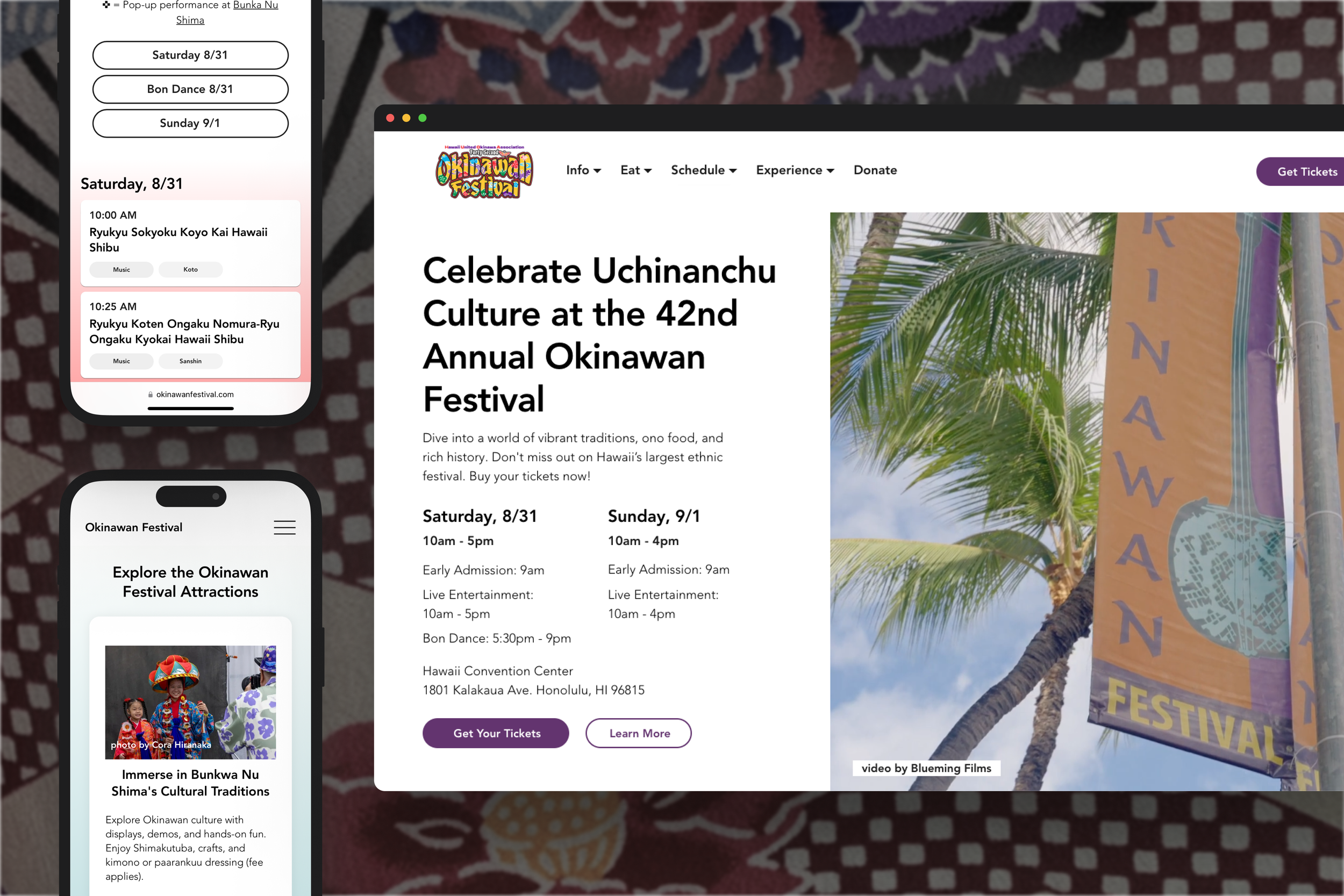 OKINAWAN FESTIVAL: 
Event Info Hub