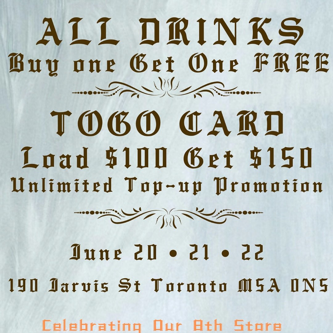 ⏰ 3&hellip; 2&hellip; 1&hellip; WE&rsquo;RE OPEN!

Our BIGGEST opening yet! Store #6 in the GTA family 🎊

WHERE: 190 Jarvis Street
WHEN: June 20-21-22
WHAT: The deals you&rsquo;ve been waiting for!

🎯 Buy 1 Get 1 FREE all weekend
🎯 $100 = $150 cre