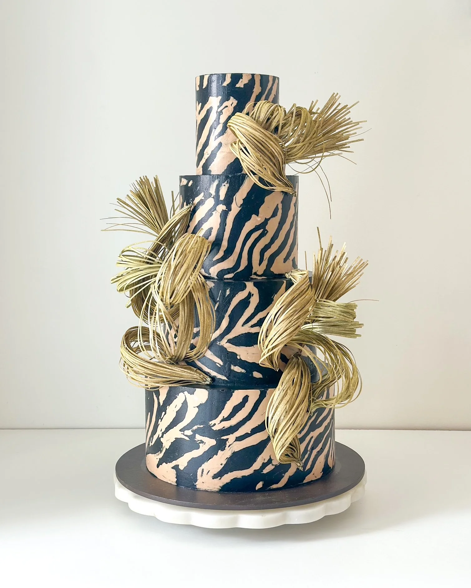 Luxury Wedding cake, animal print wedding cake