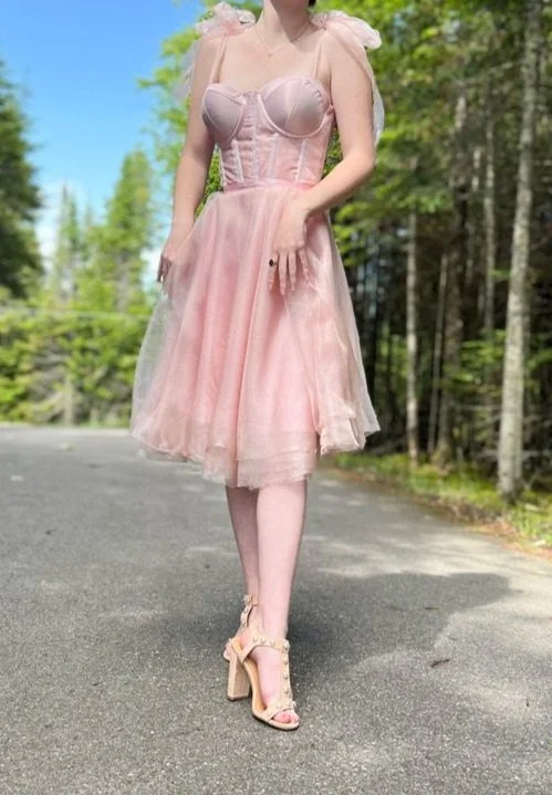 Satin and Organza Gown
