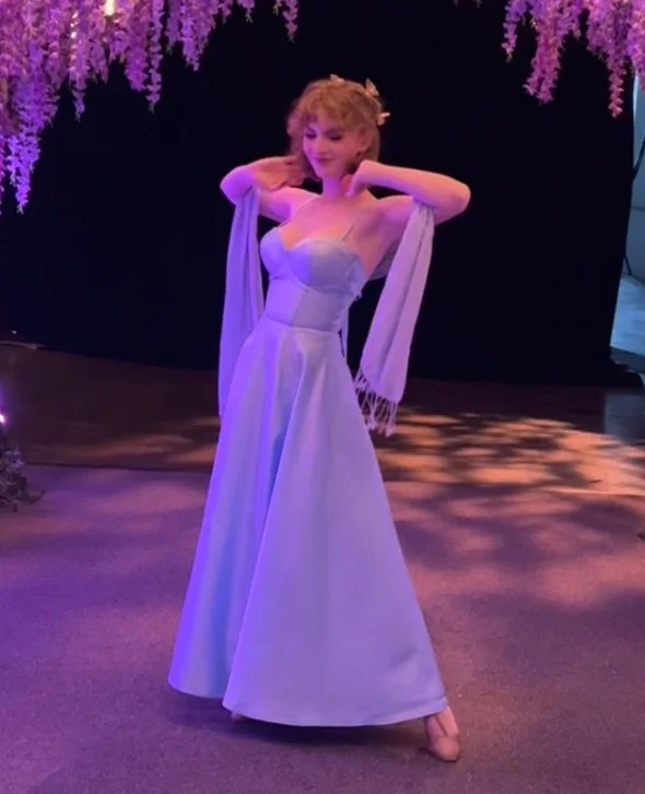 Satin gown