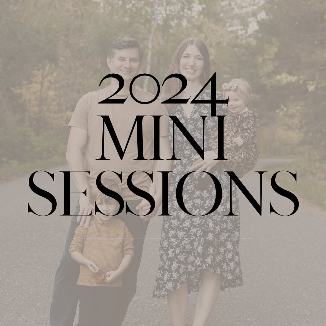 I&rsquo;m thrilled to announce that I&rsquo;m offering mini session slots from August to November, providing you the opportunity to experience the beauty of Duluth, MN, the North Shore, and even Cambridge, MN!

These dates will likely be my only open