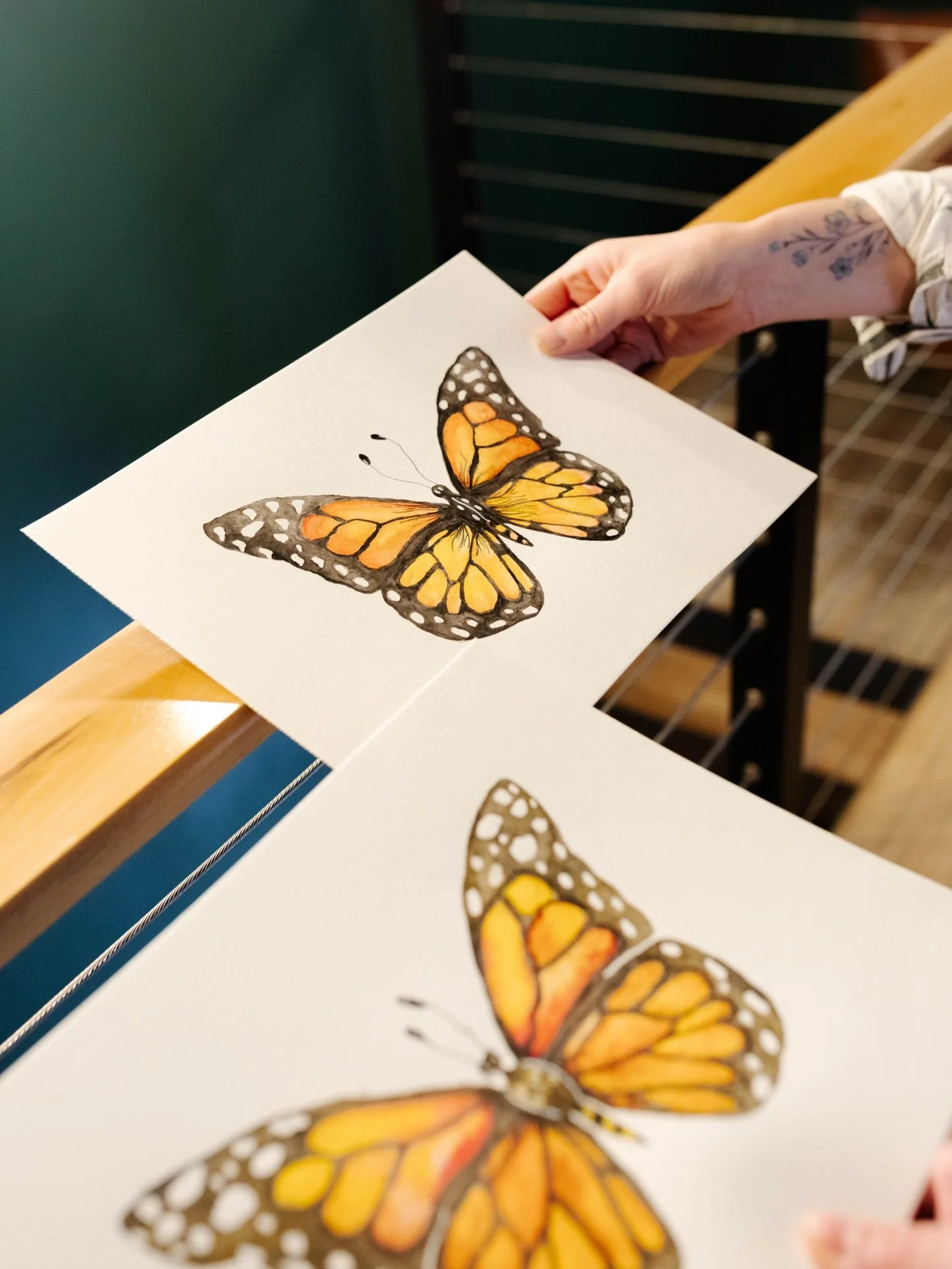 Monarchs + a full table of creativity 🧡
So fun seeing everyone&rsquo;s finished pieces come to life today at @wildstatecider 

And a few sweet little add-ons spotted during cleanup&hellip; couldn&rsquo;t resist sharing 🦋✨