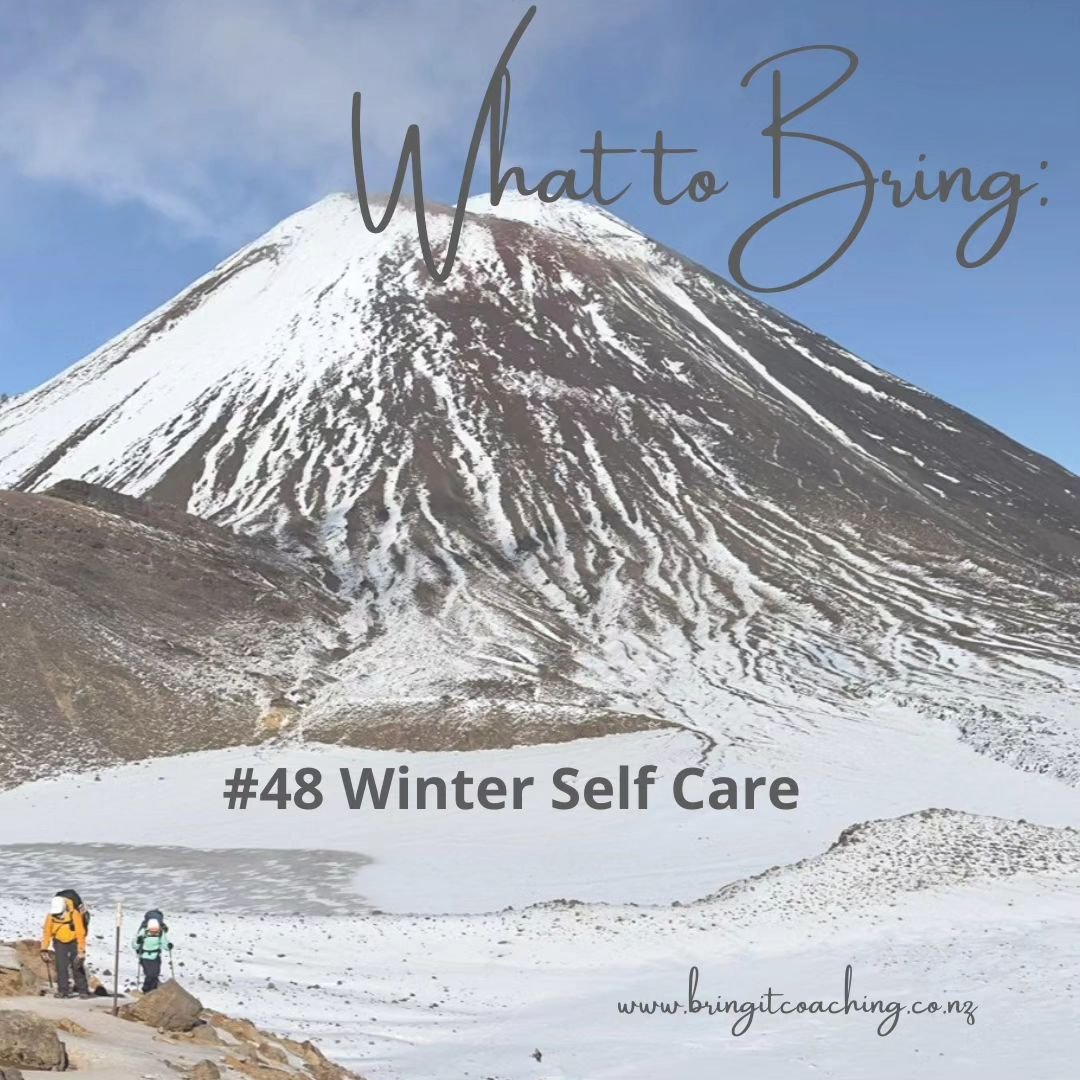 That's me! Hiking in the mountains two weeks ago. What a trip that was. Targeting my values of freedom, joy, peace, achievement, health, and empowerment. 

But now I can feel the Winter sluggishness creeping in and I want to crawl into a state of hib