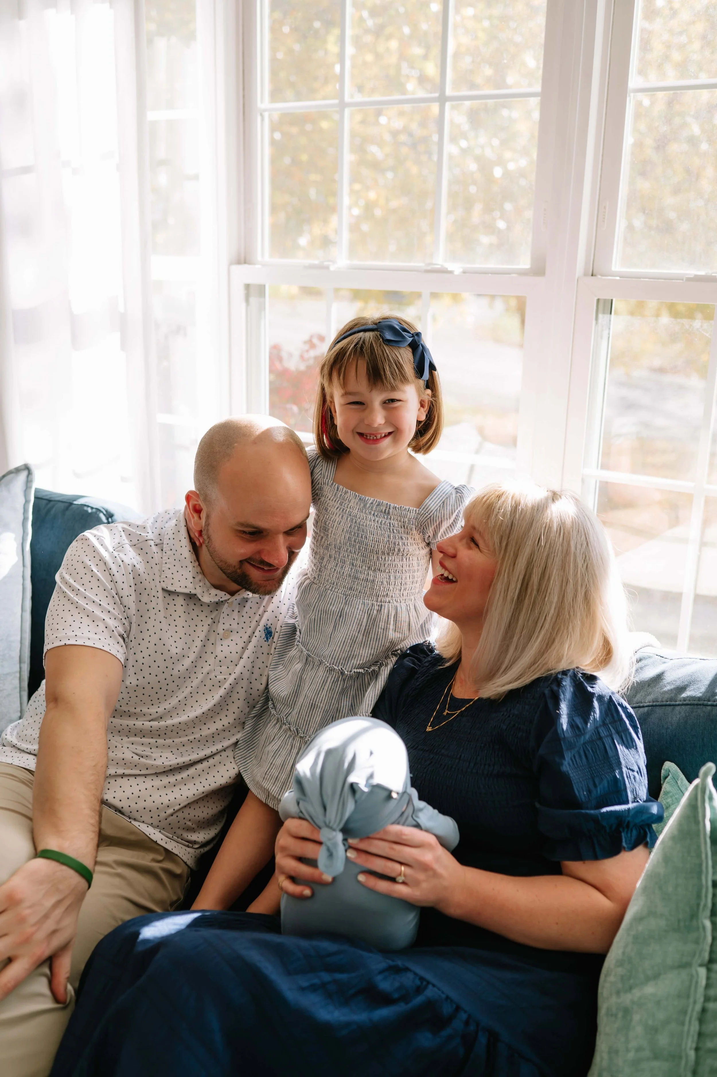 family during newborn photos