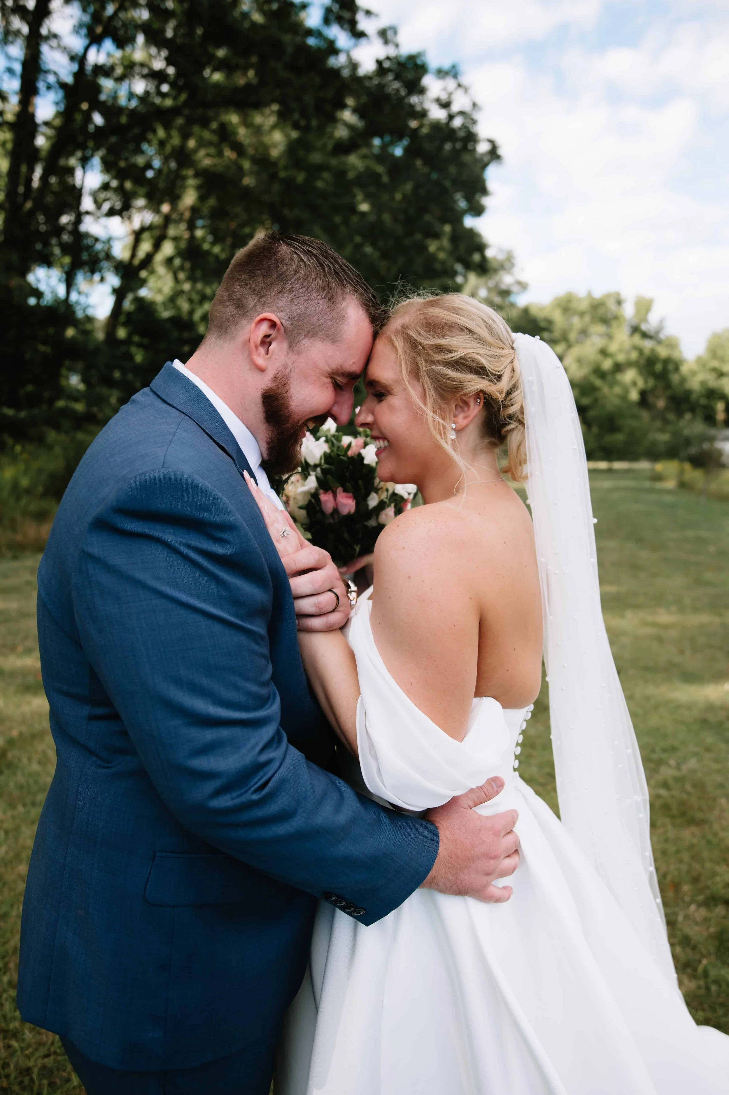 bride and groom portraits in Syracuse
