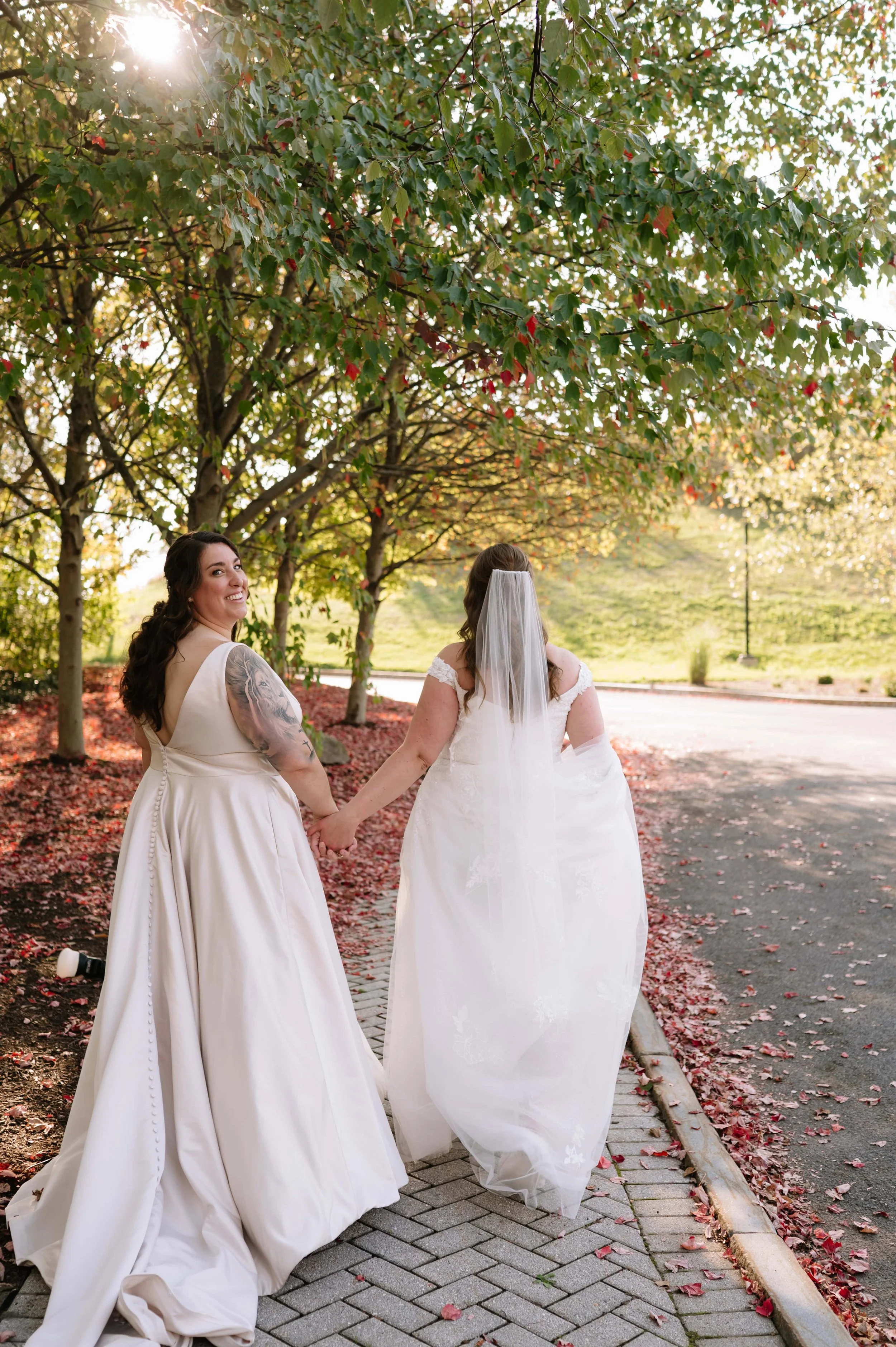 syracuse bride looking over her shoulder.jpg