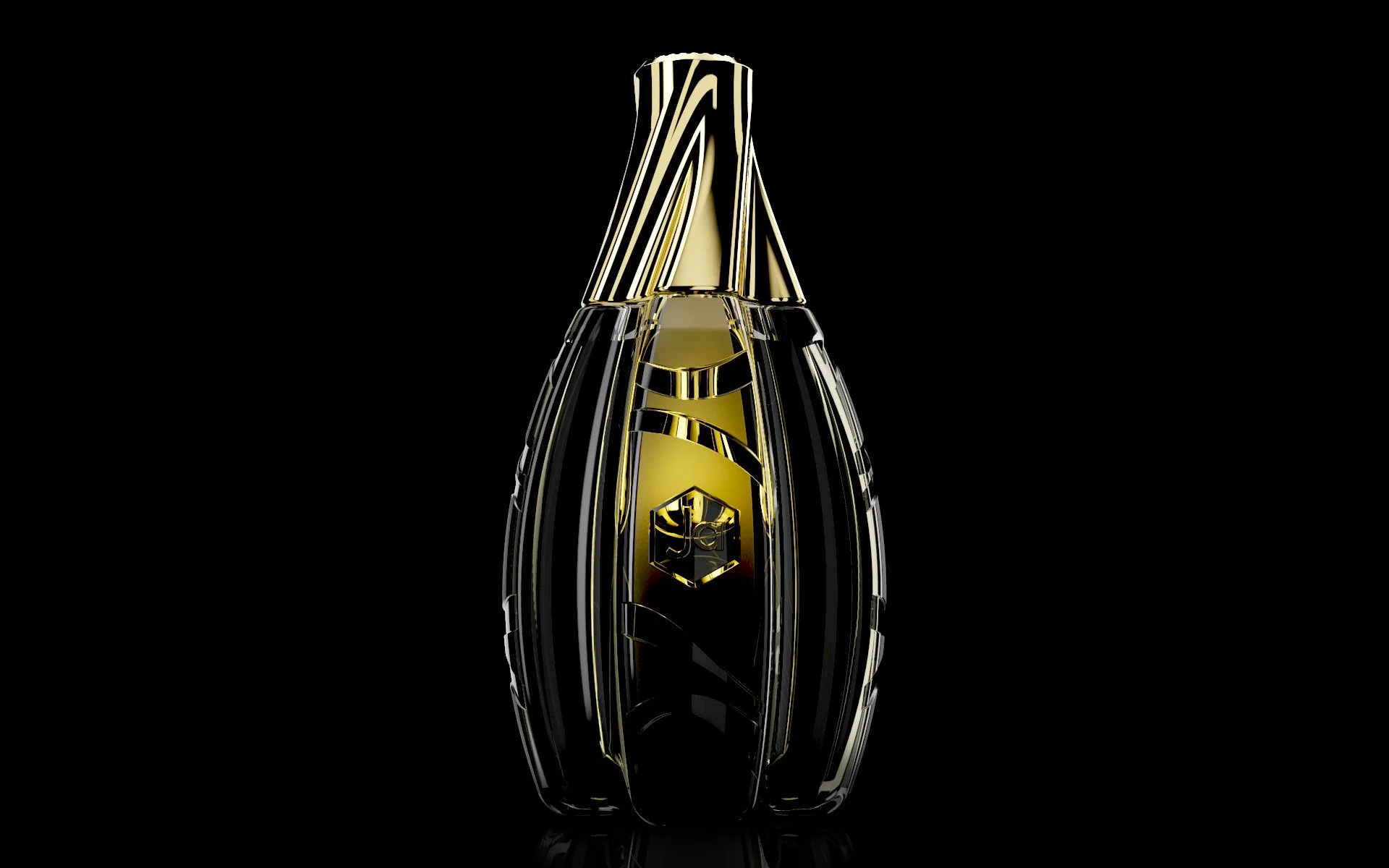 Premium, packaging design, glass design