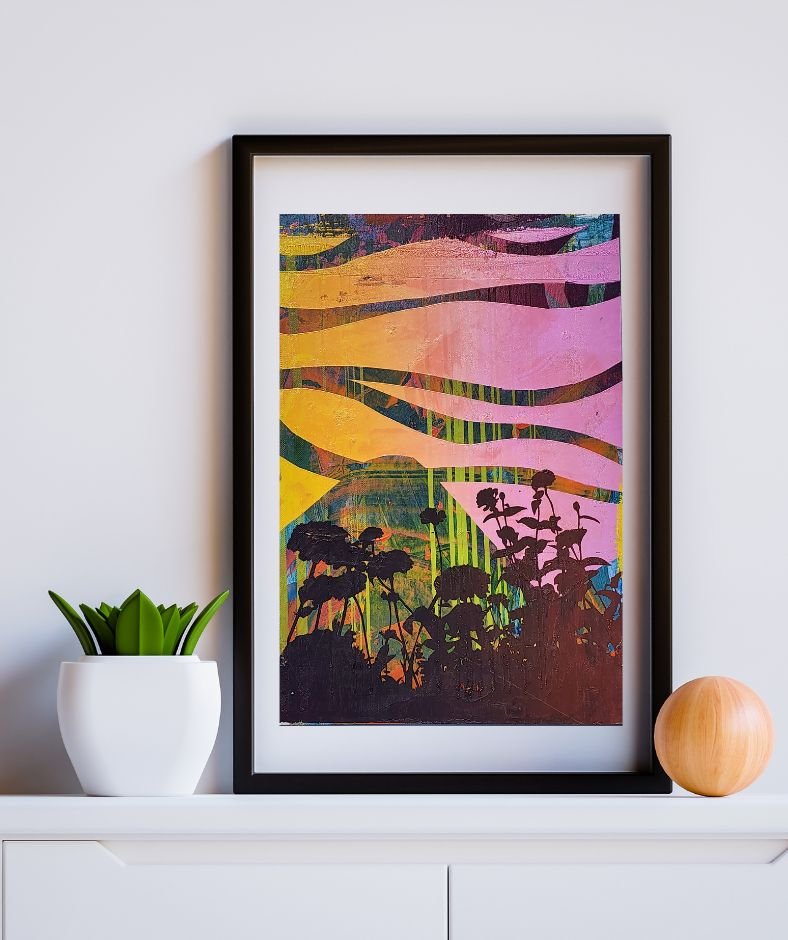 The 'Guatauva' 13" x 19" Multi-Color, Screen Printed Monoprint Poster - Gladiator Art & Apparel