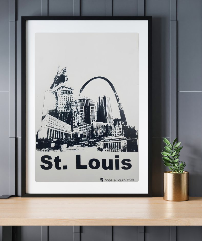 The 'St. Louis' Graphic Print Poster 13" x 19" - Gladiator Art & Apparel