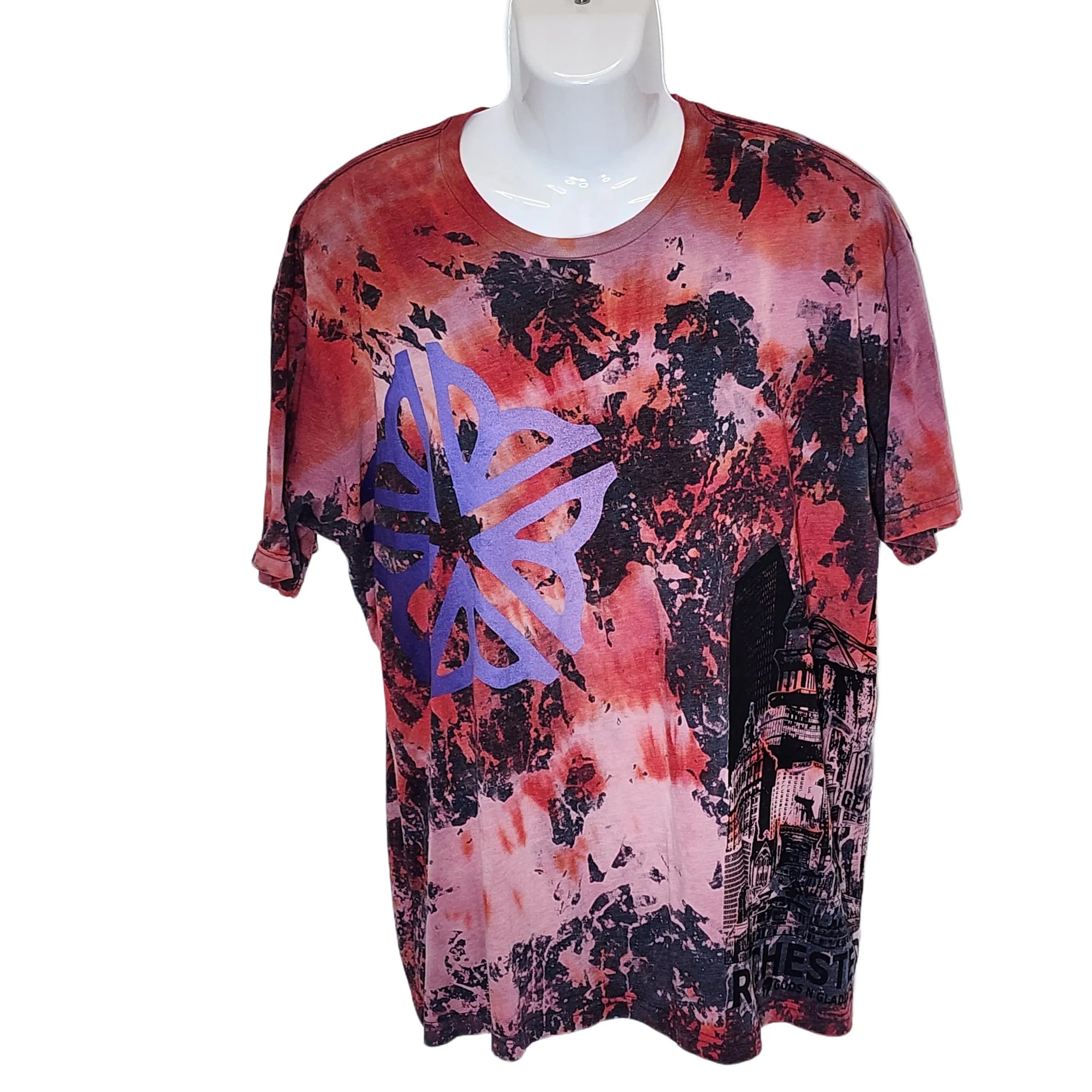 'Olorun' Unisex Monoprint Crewneck T-shirt - Gladiator Art & Apparel