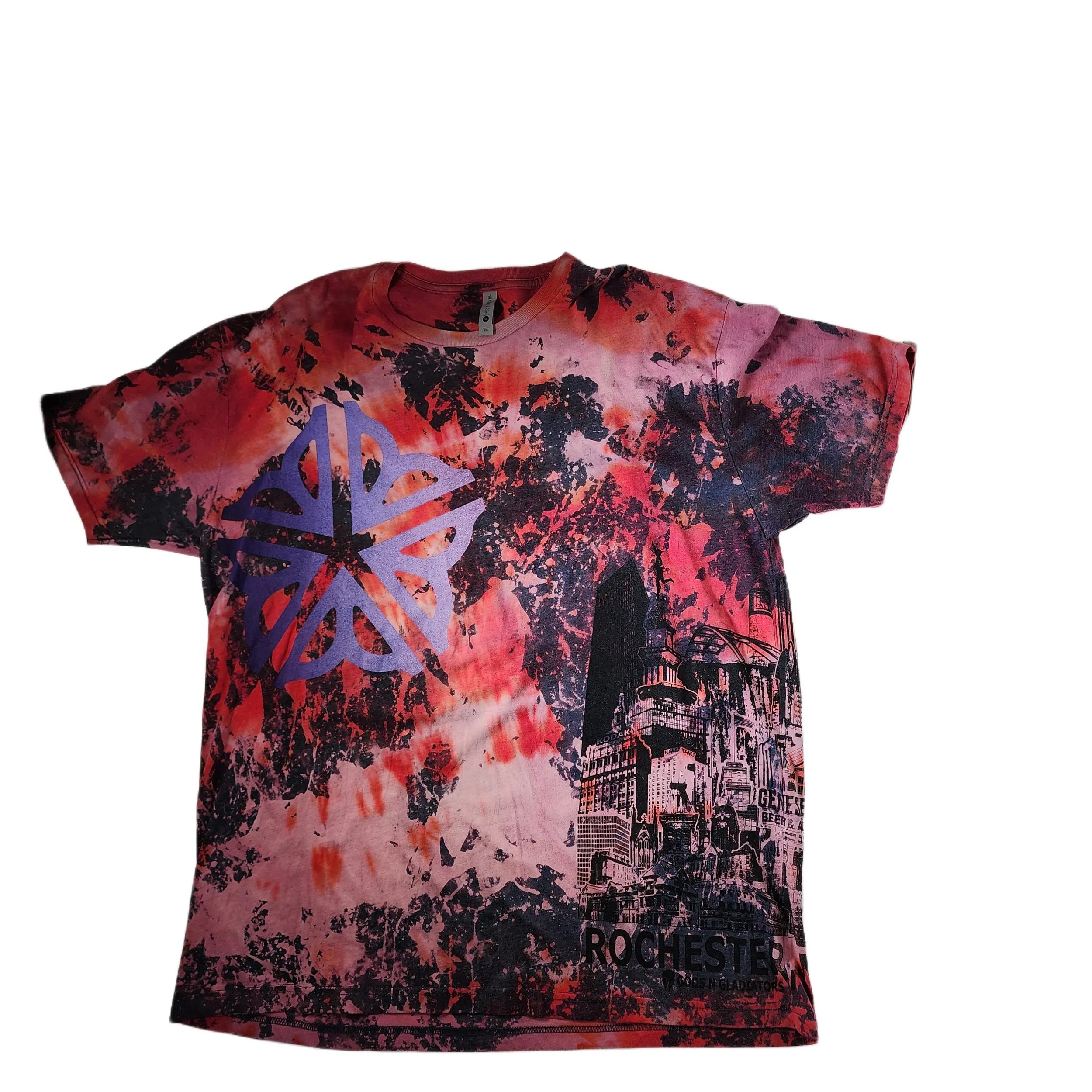 'Olorun' Unisex Monoprint Crewneck T-shirt - Gladiator Art & Apparel
