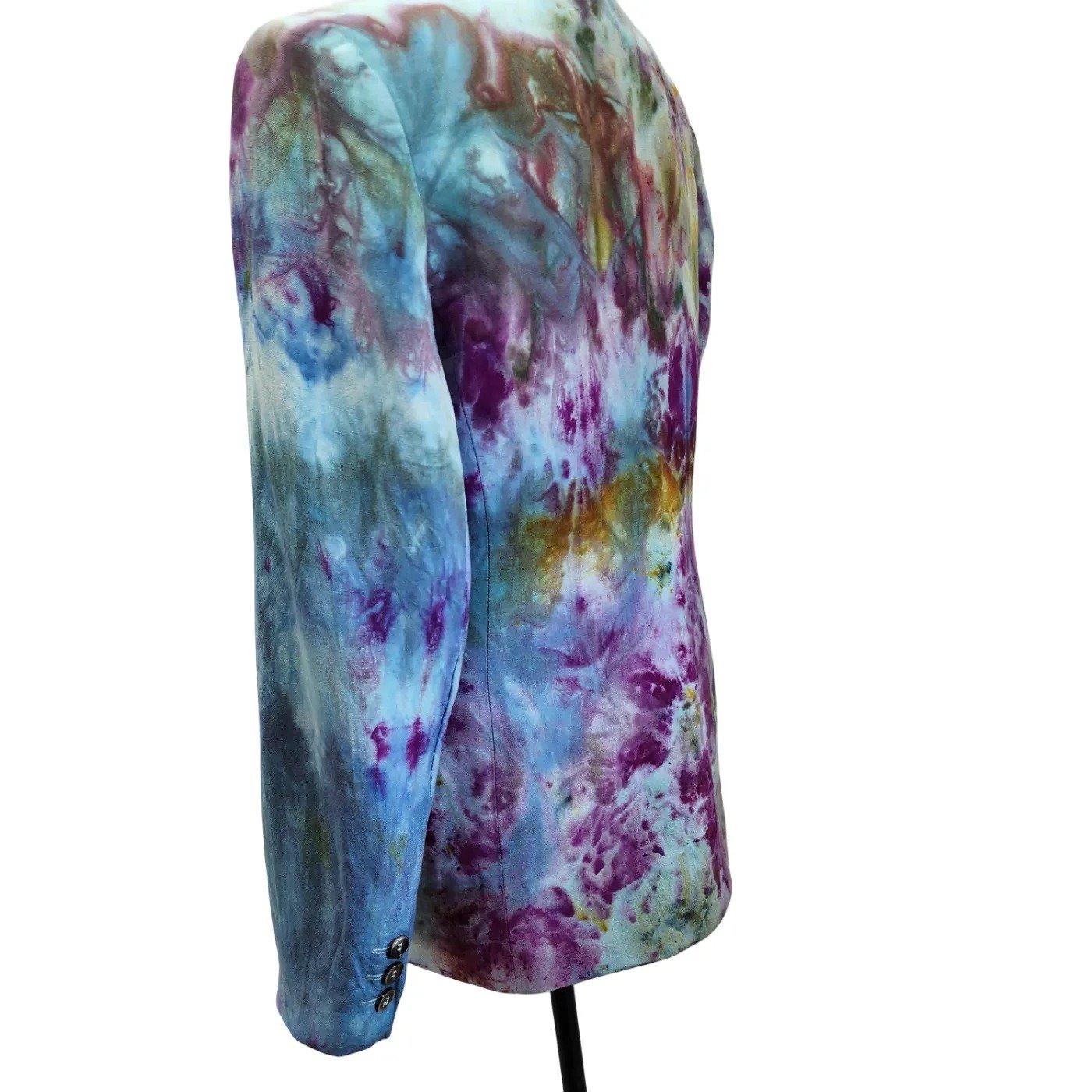 Kate Hill. 90s Reworked Tie Dye Blazer. Size: 4/6 - Gladiator Art & Apparel