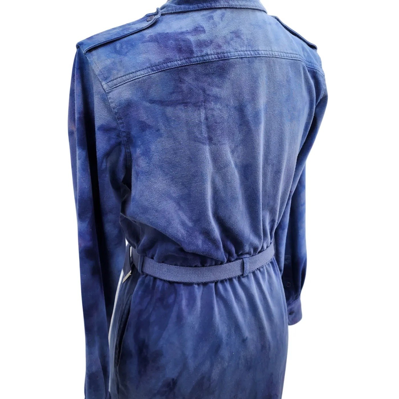 Upcycled, 90s Tie-Dyed, Long Sleeve Dress. Size: 4/6 - Gladiator Art & Apparel