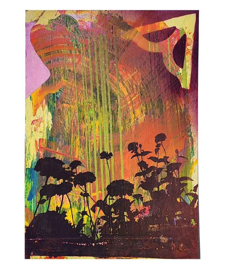 The 'Marohu' 13" x 19" Multi-Color, Screen Printed Monoprint Poster - Gladiator Art & Apparel