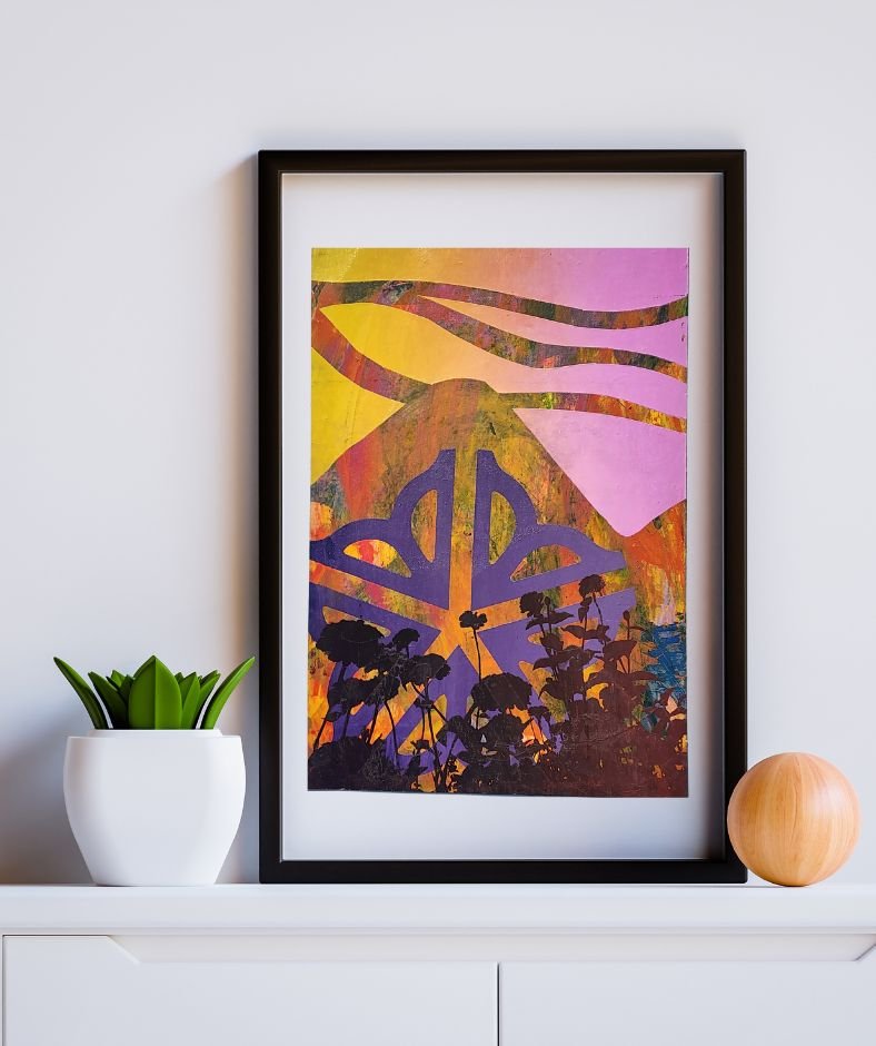 The 'Airesekui' 13" x 19" Multi-Color, Screen Printed Monoprint Poster - Gladiator Art & Apparel