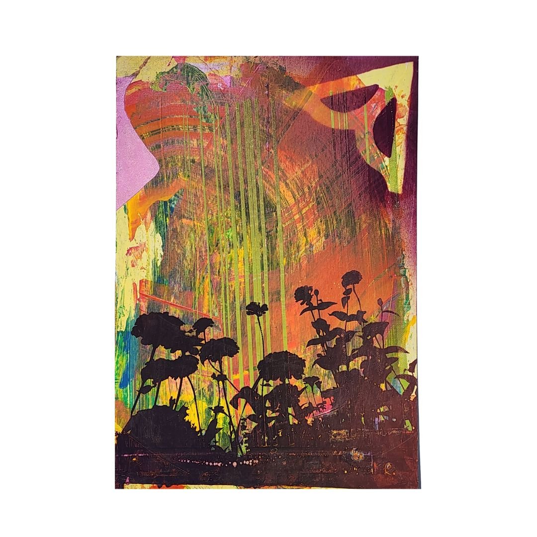 The 'Marohu' 13" x 19" Multi-Color, Screen Printed Monoprint Poster - Gladiator Art & Apparel