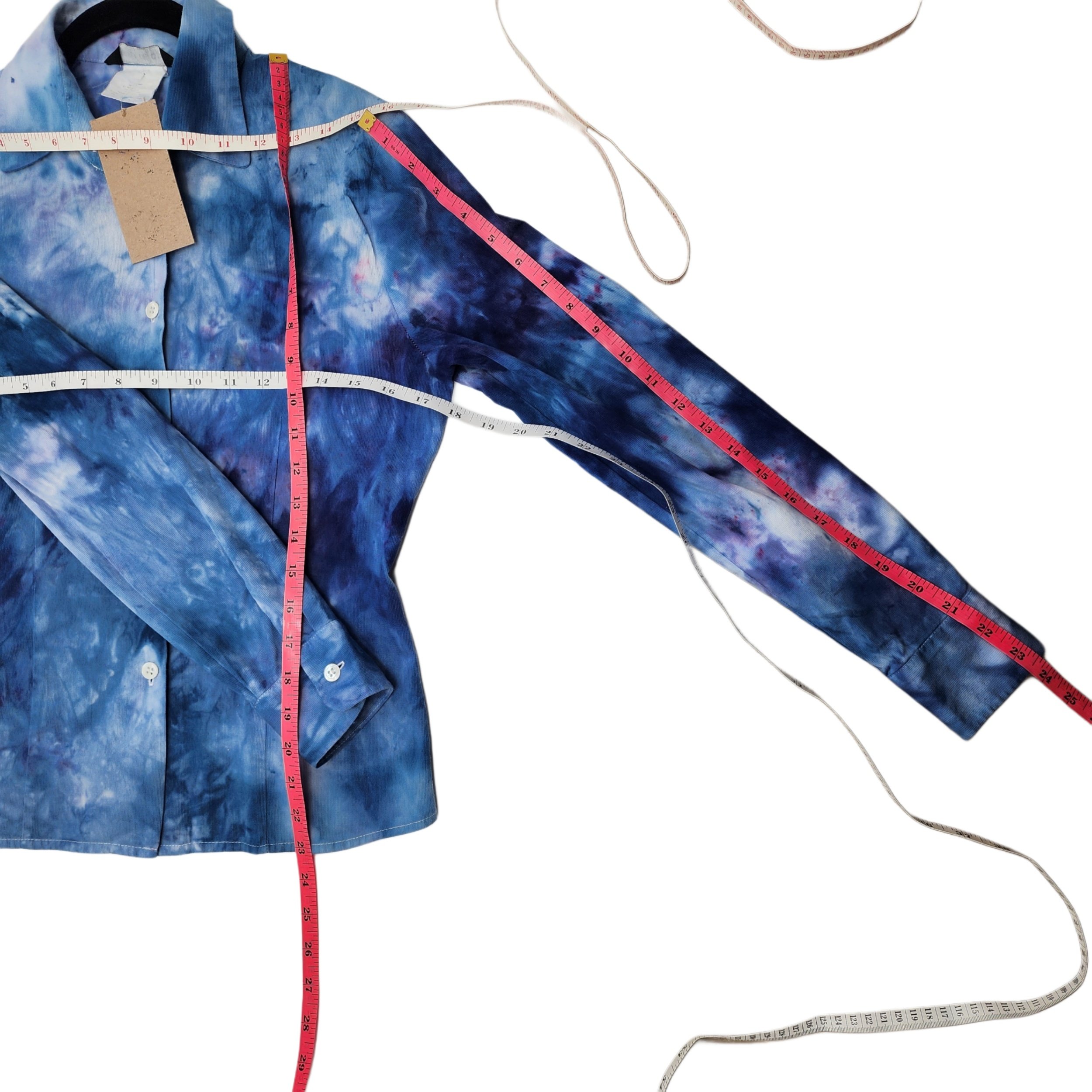 Reworked, Esprit De Corp. Tie-Dyed Button Down Shirt. Size: Small - Gladiator Art & Apparel
