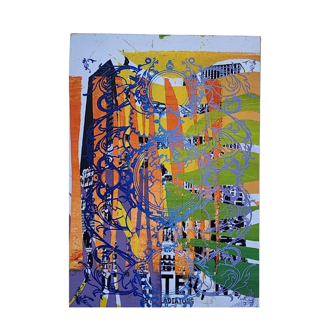 The 'Iosheka' 13" x 19" Multi-Color, Screen Printed Monoprint Poster - Gladiator Art & Apparel