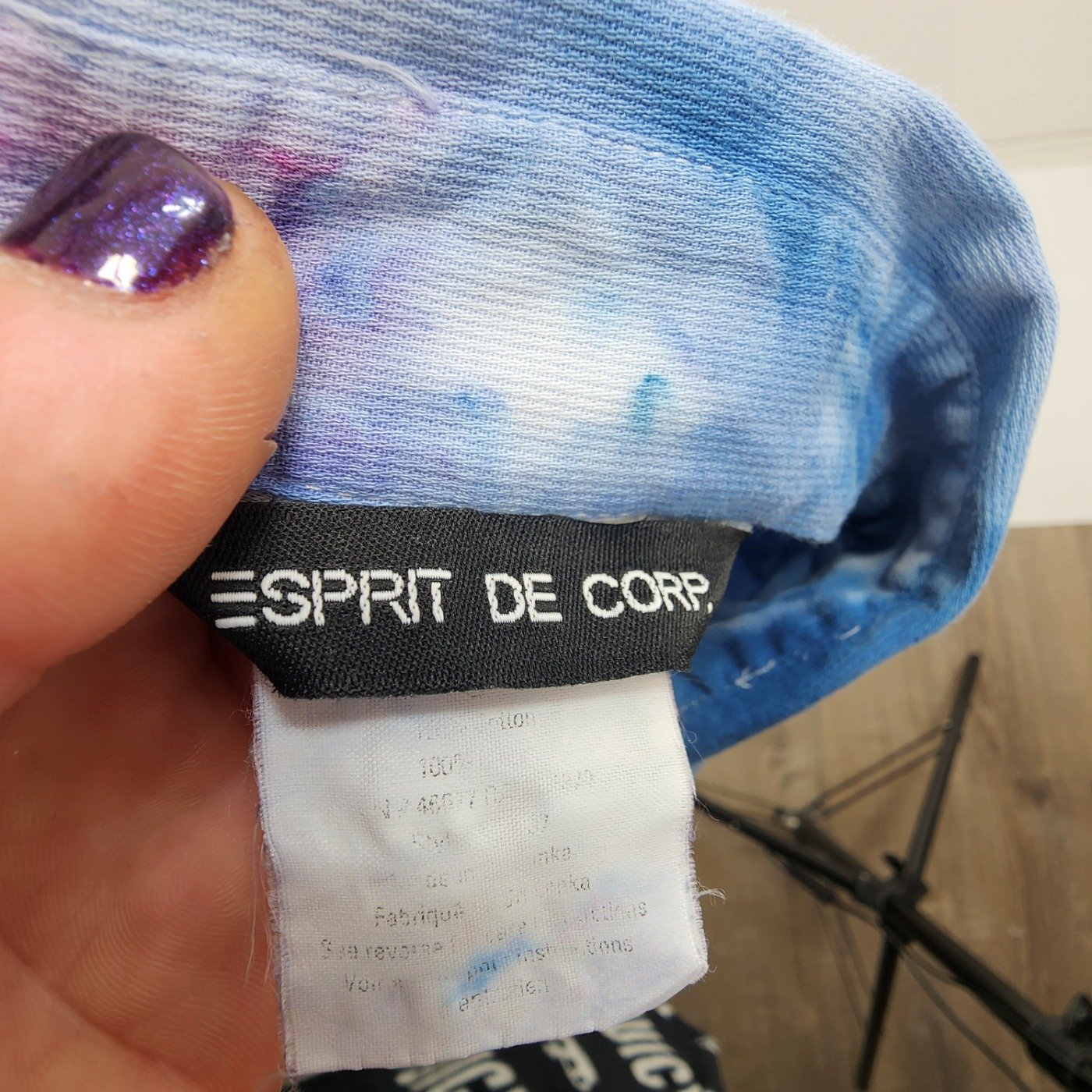 Reworked, Esprit De Corp. Tie-Dyed Button Down Shirt. Size: Small - Gladiator Art & Apparel
