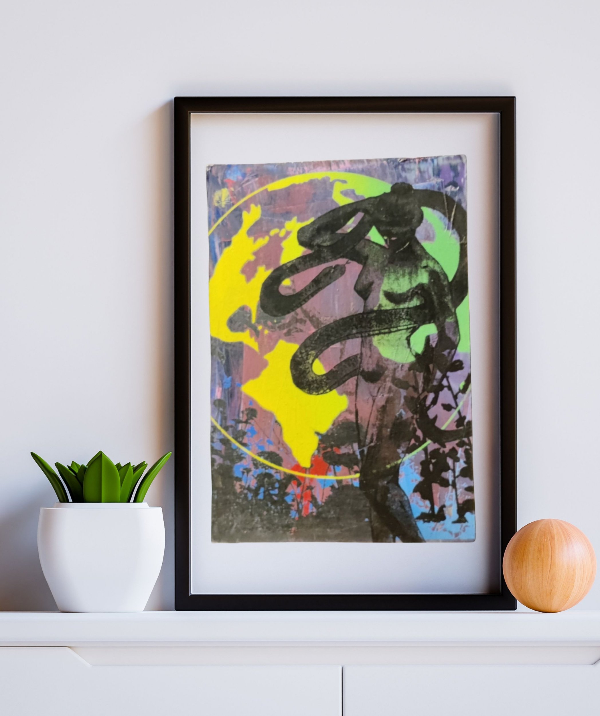 The 'Onathu' 13" x 19" Multi-Color, Screen Printed Monoprint Poster - Gladiator Art & Apparel