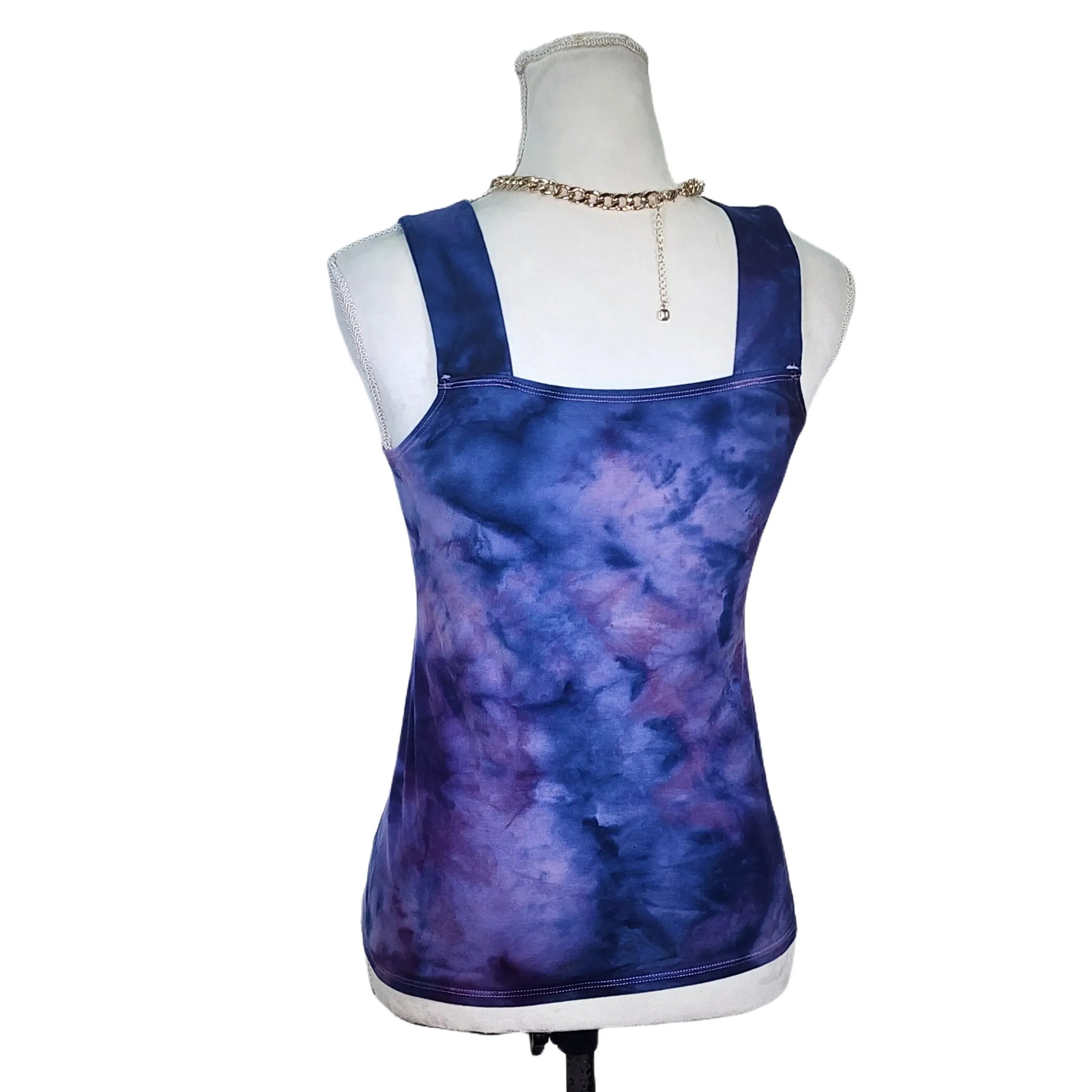 Upcycled, Multi Color Tie Dye Tank Top. Size: Medium - Gladiator Art & Apparel
