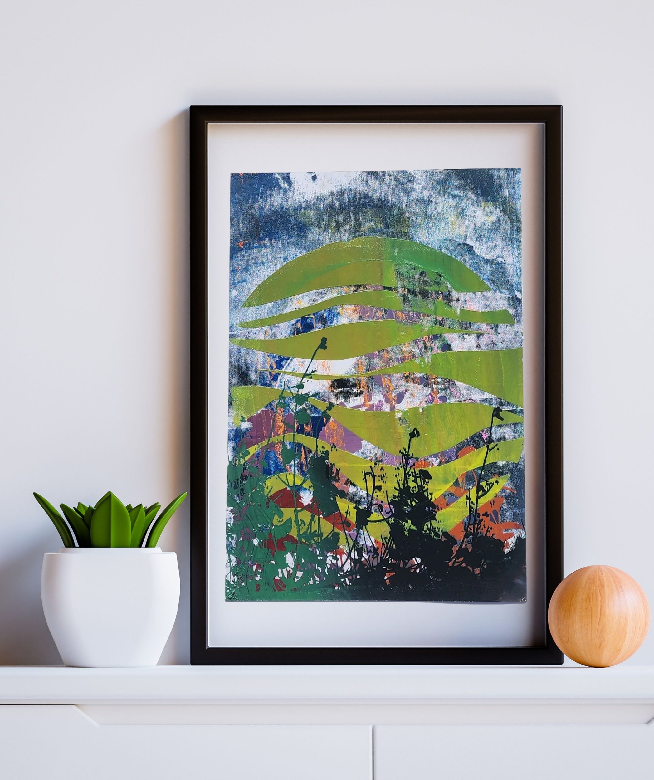 The 'Pamola' 13" x 19" Multi-Color, Screen Printed Monoprint Poster - Gladiator Art & Apparel