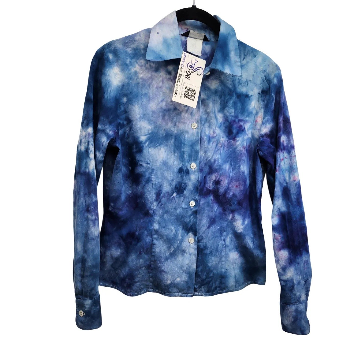 Reworked, Esprit De Corp. Tie-Dyed Button Down Shirt. Size: Small - Gladiator Art & Apparel