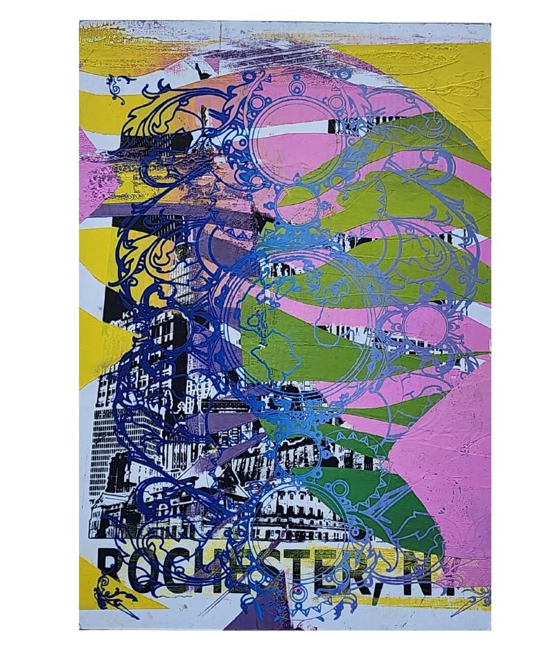 The 'Nisklam' 13" x 19" Multi-Color, Screen Printed Monoprint Poster - Gladiator Art & Apparel