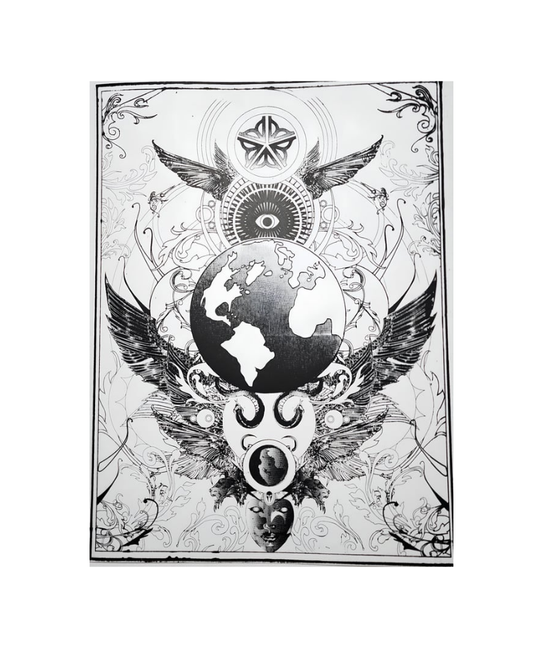 Earth Vibe Graphic Print 18" x 24" Poster - Gladiator Art & Apparel