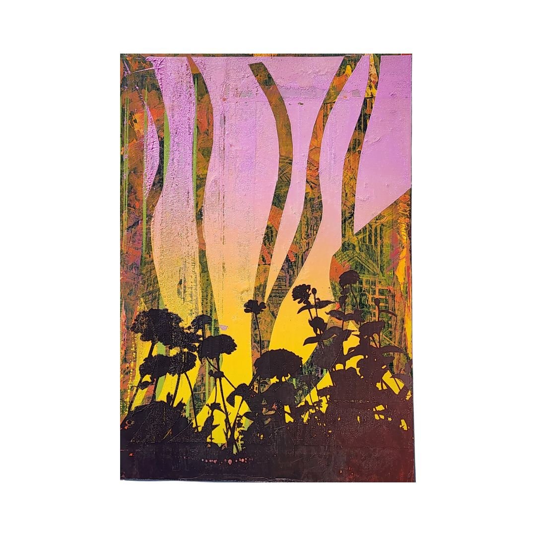 The 'Red Horn' 13" x 19" Multi-Color, Screen Printed Monoprint Poster - Gladiator Art & Apparel